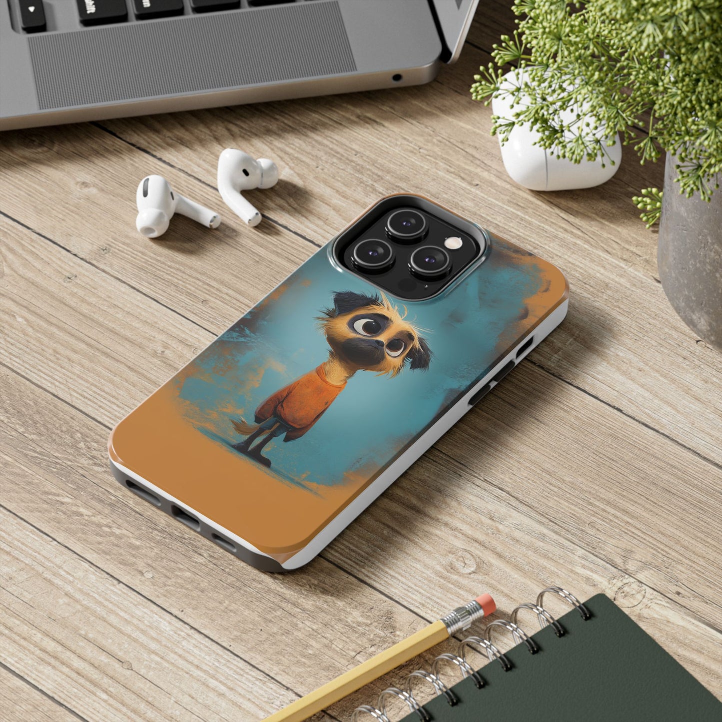 Cute Cartoon Dog Tough Phone Case for Pet Lovers