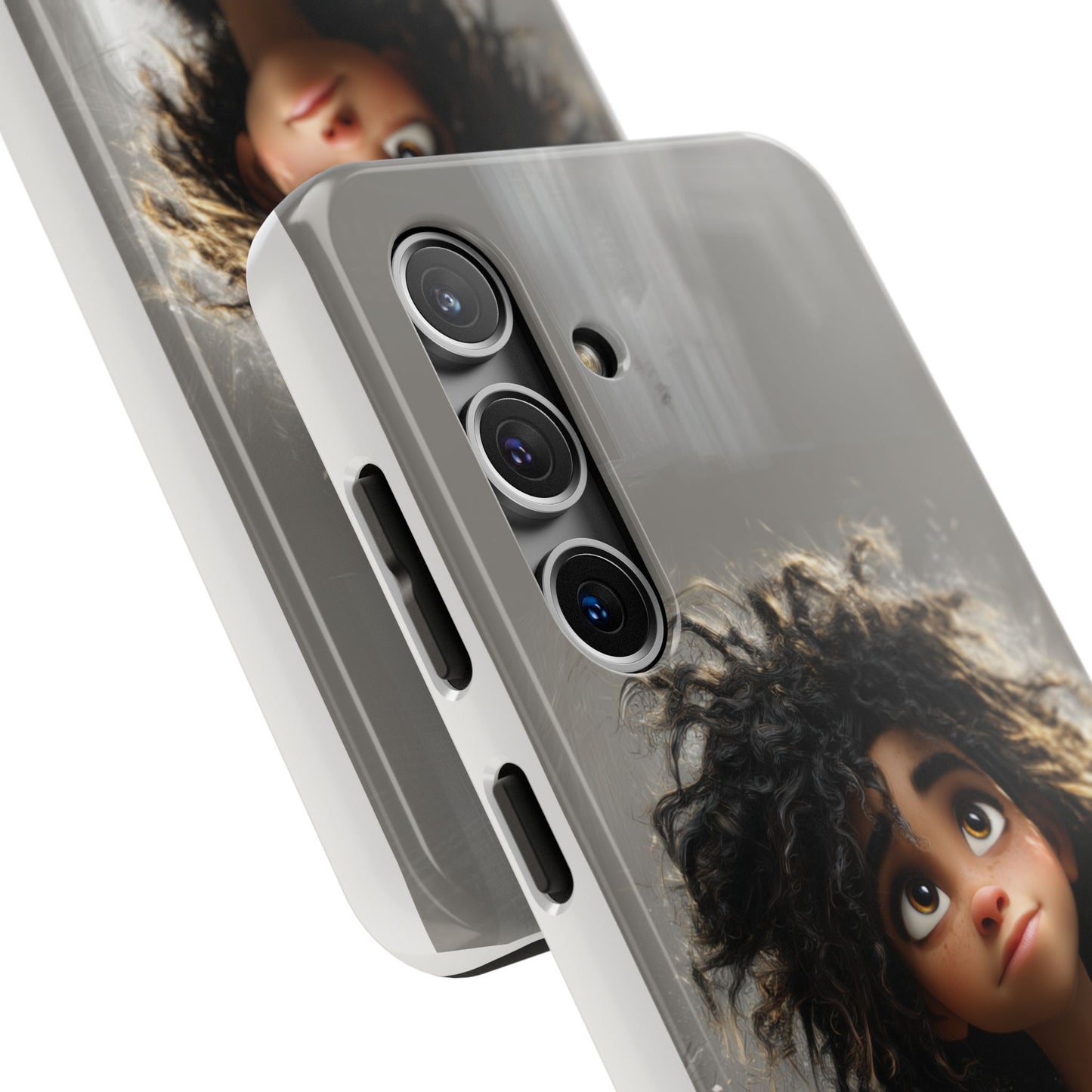Artistic Tough Phone Case - Unique Character Design for Creative Souls