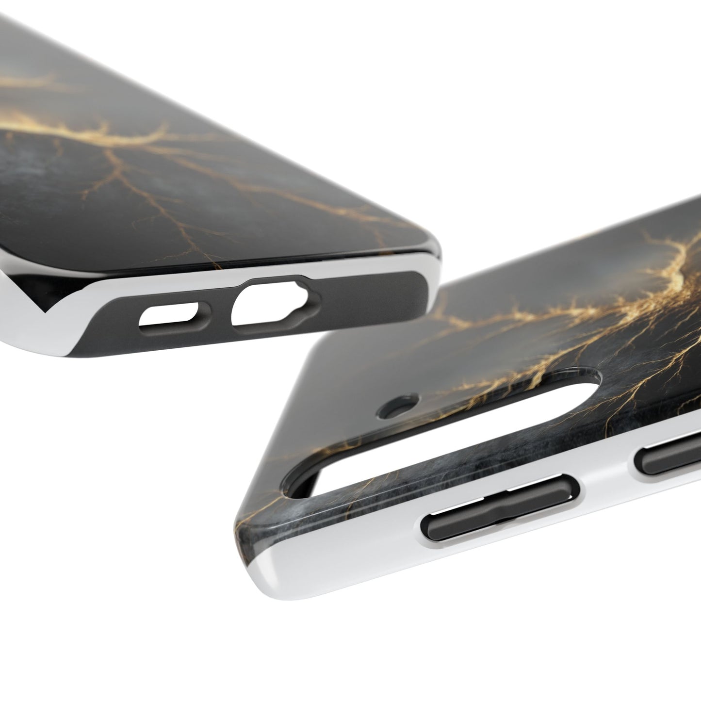 Electric Lightning Tough Phone Case - Durable Protection with Striking Design