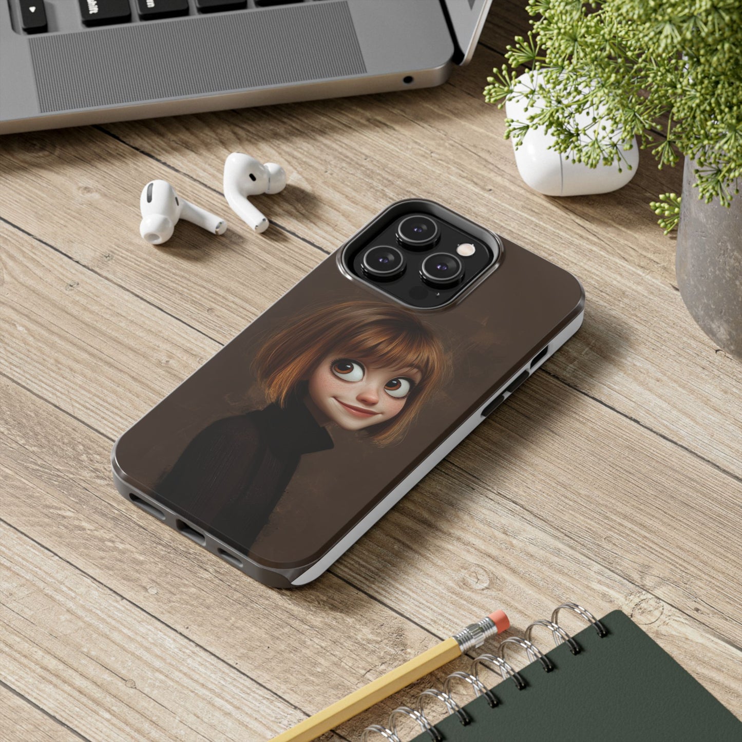Cute Cartoon Character Tough Phone Case - Durable & Stylish Protection
