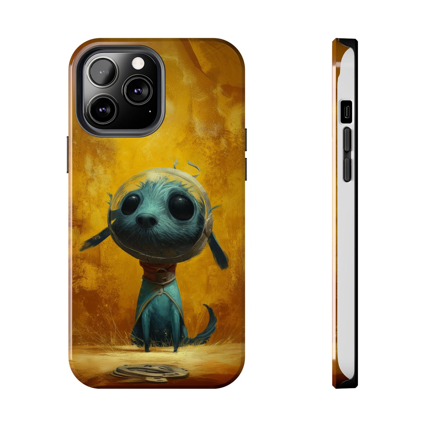 Cute Dog Art Tough Phone Case - Stylish & Protective