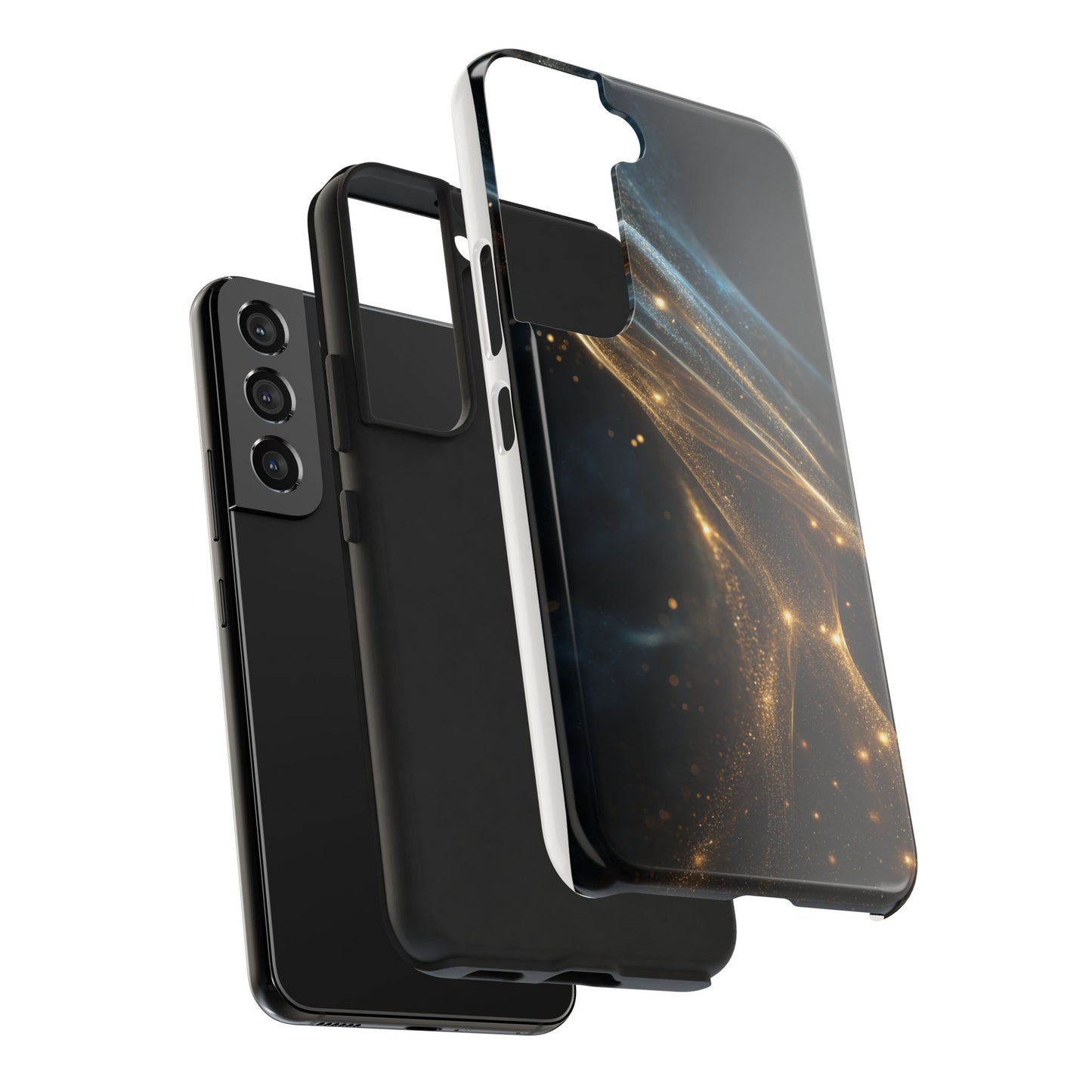 Stunning Gold Swirl Tough Phone Case - Stylish Protection with Elegance