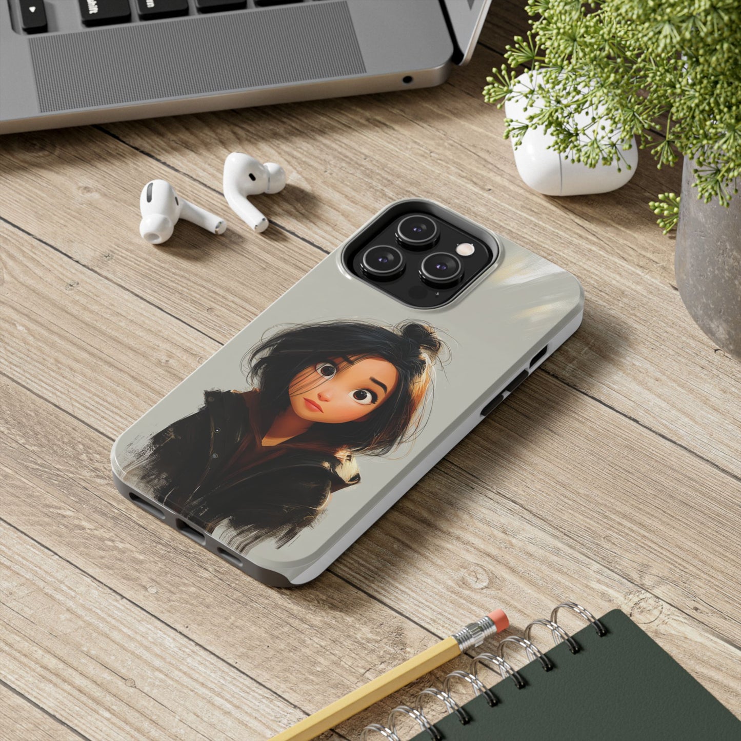 Artistic Tough Phone Case - Unique Design for Creative Souls