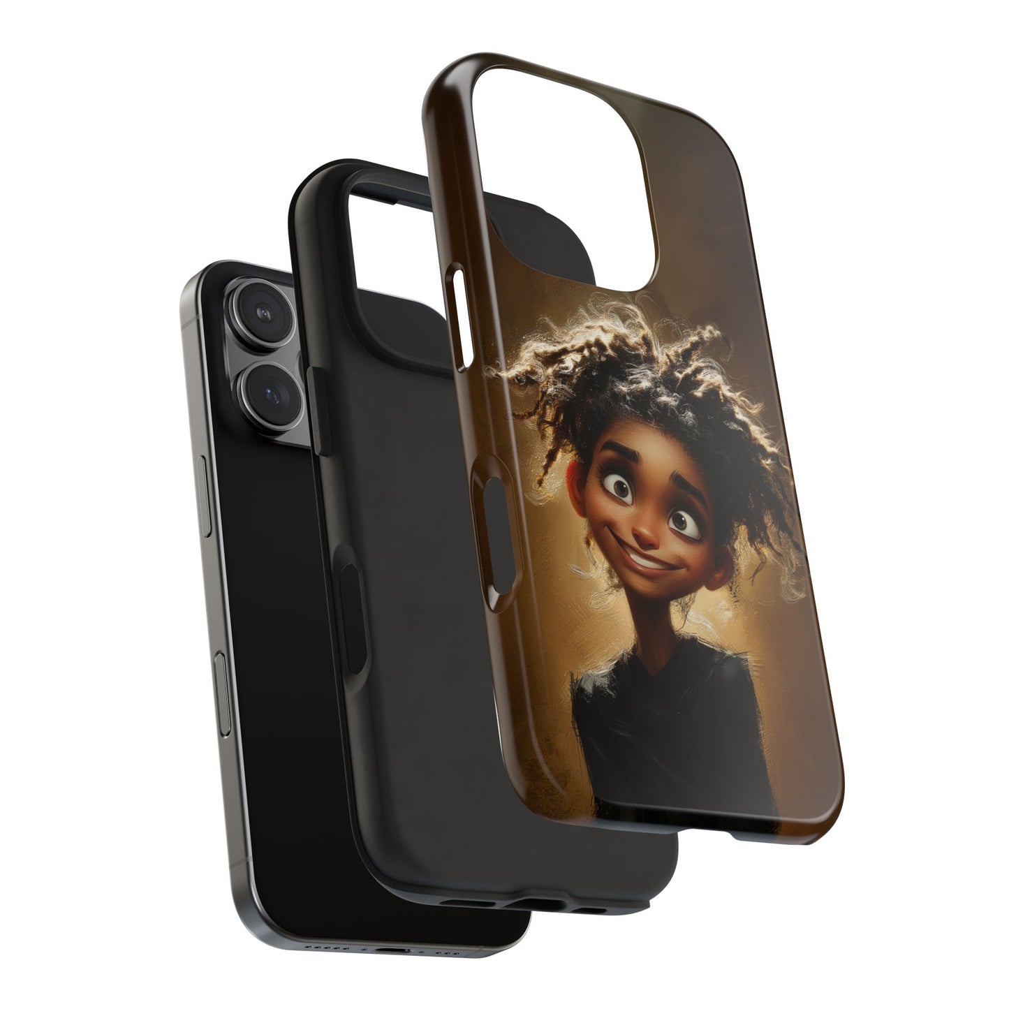 Whimsical Tough Phone Case with Playful Character Design