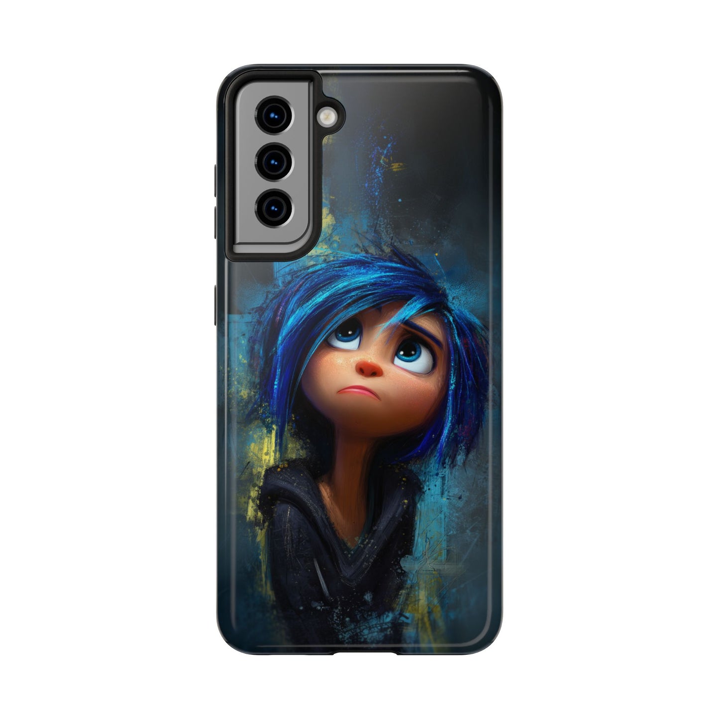 Unique Artsy Tough Phone Case – Emotional Abstract Design for Creative Souls