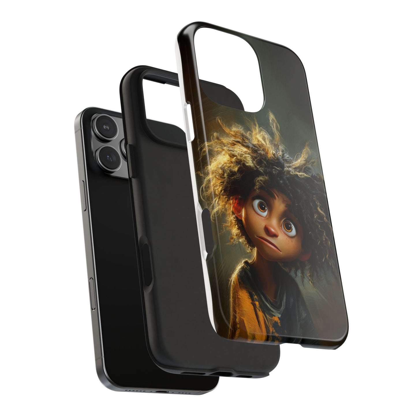 Whimsical Character Tough Phone Case for Kids