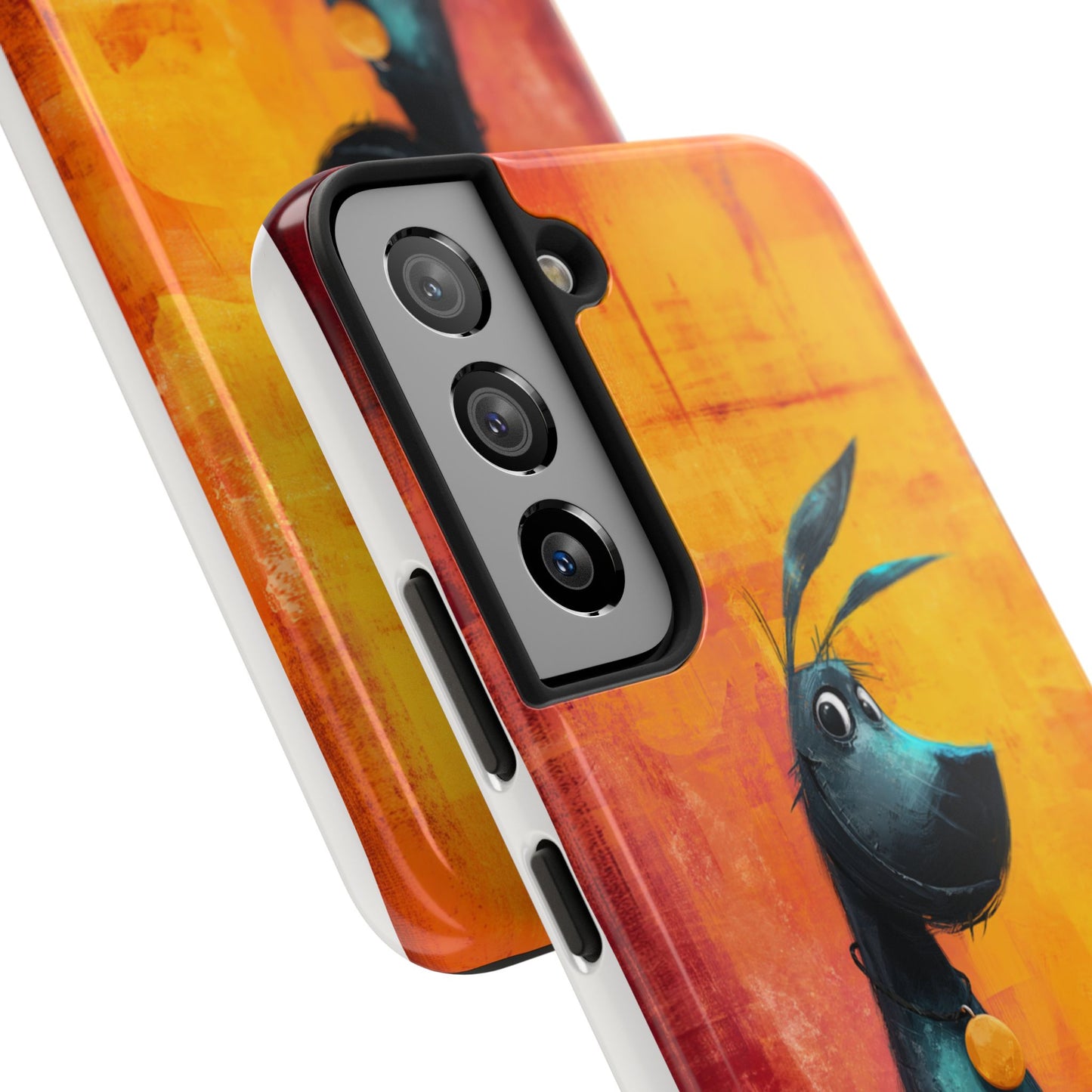 Colorful Dog & Cat Tough Phone Case – Fun Pet Lover Accessory