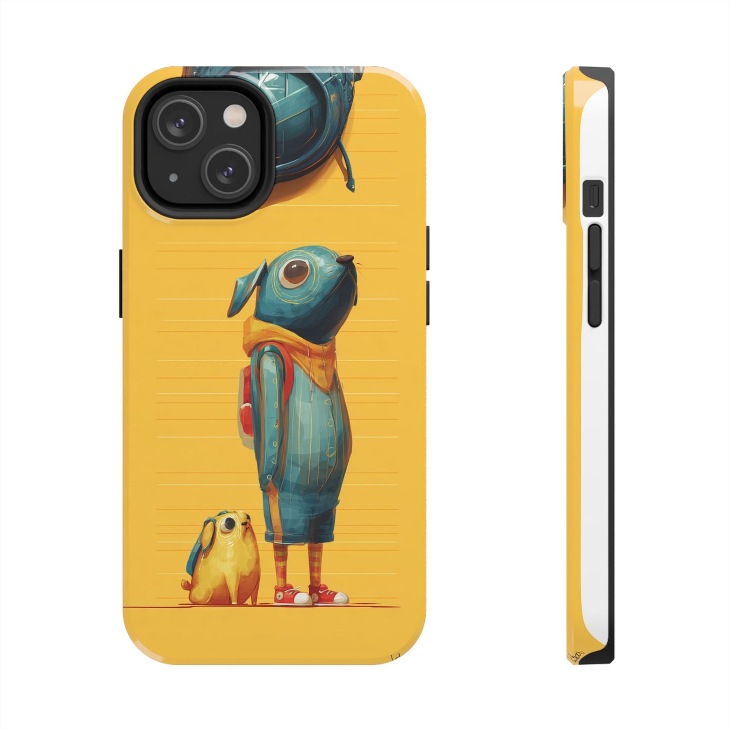 Colorful Animal Art Tough Phone Case - Perfect for Pet Lovers & Kids