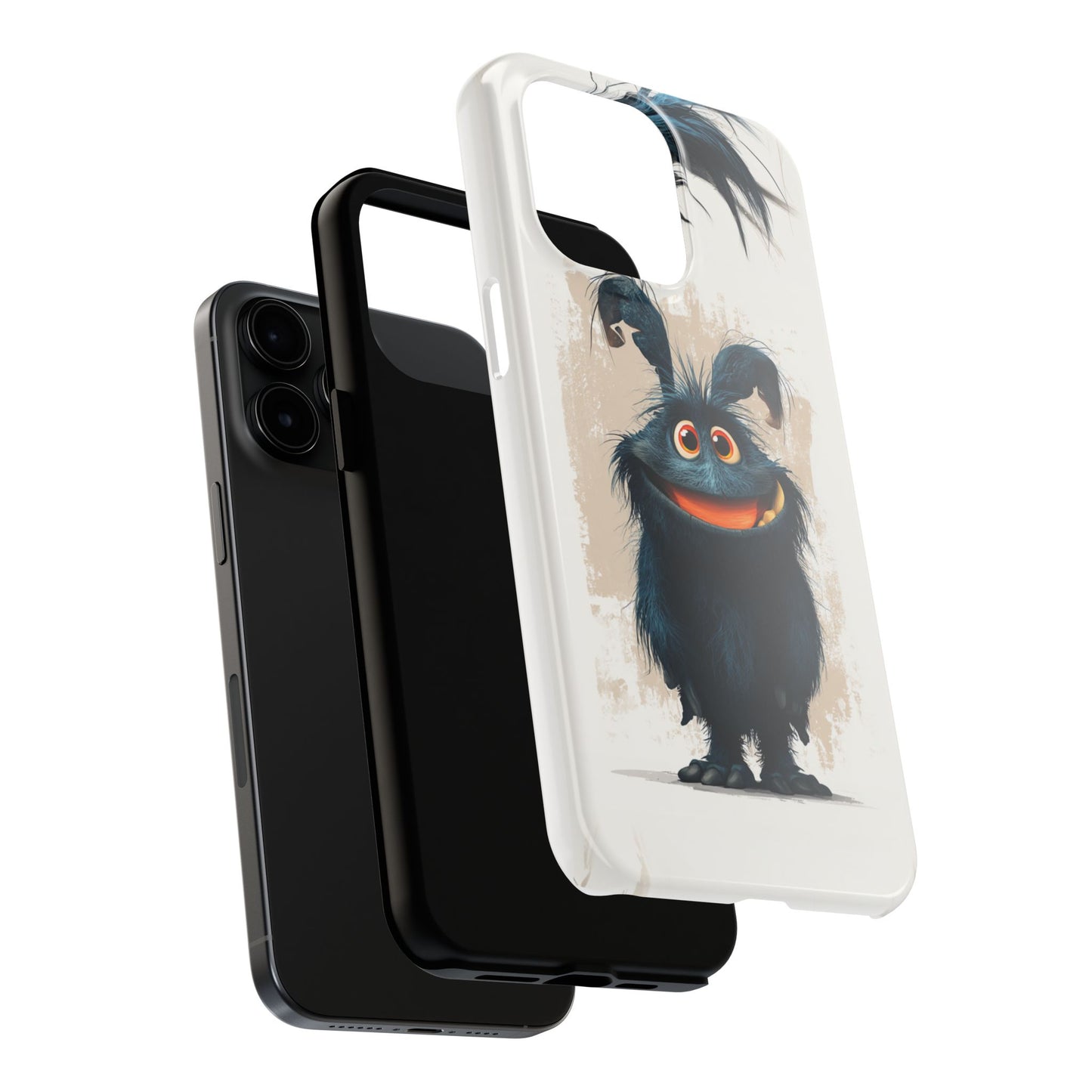 Whimsical Monster Tough Phone Case - Durable Protection for Fun-Loving Individuals