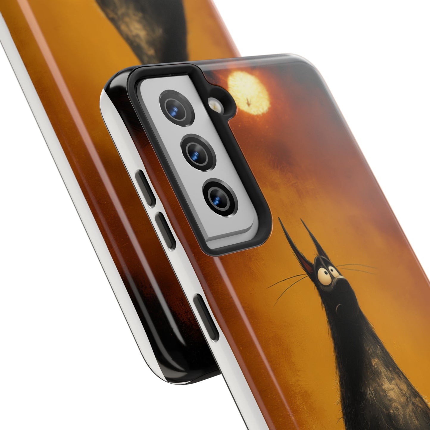 Whimsical Tough Phone Cases - Cat & Dog Design