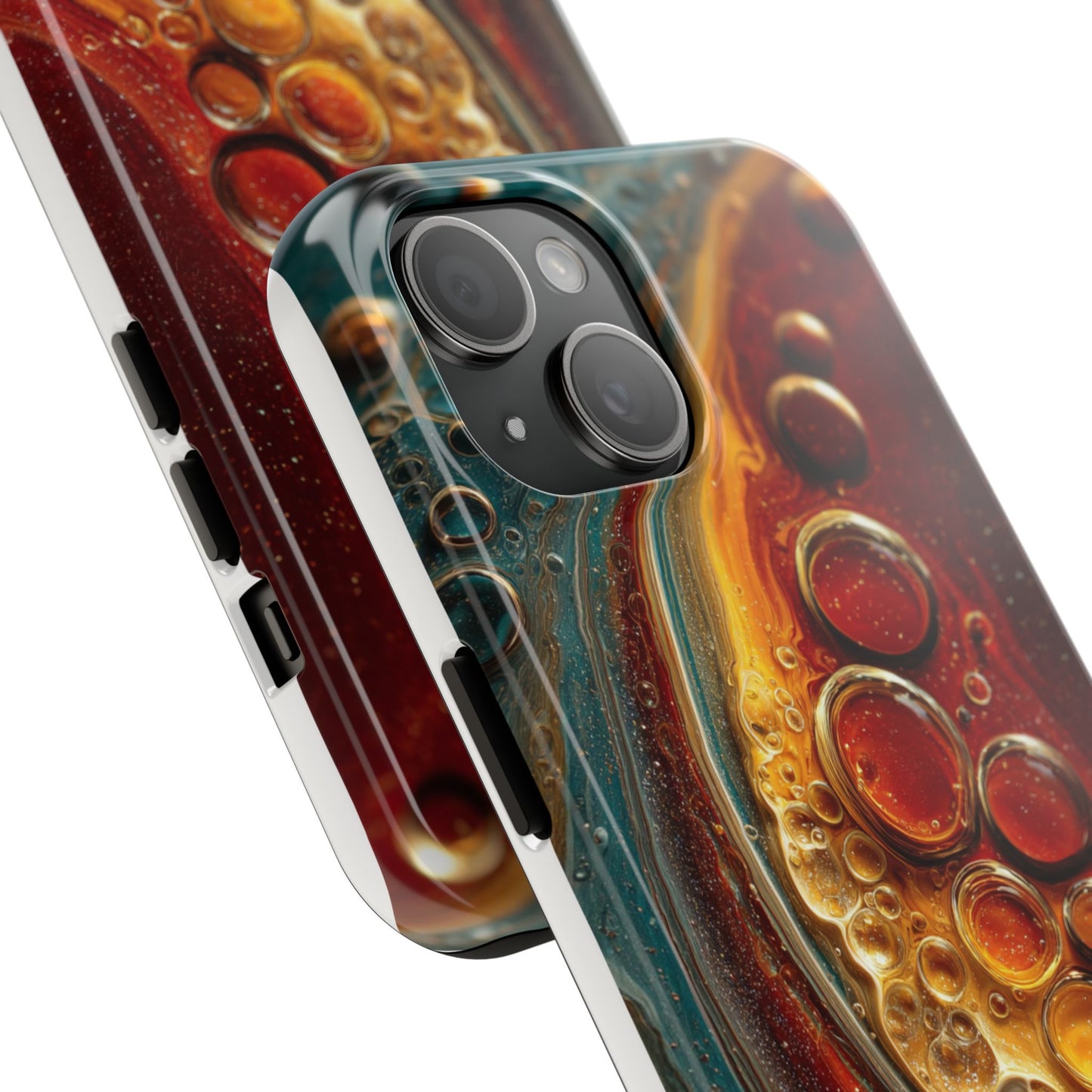 Artistic Tough Phone Case - Abstract Lava Design