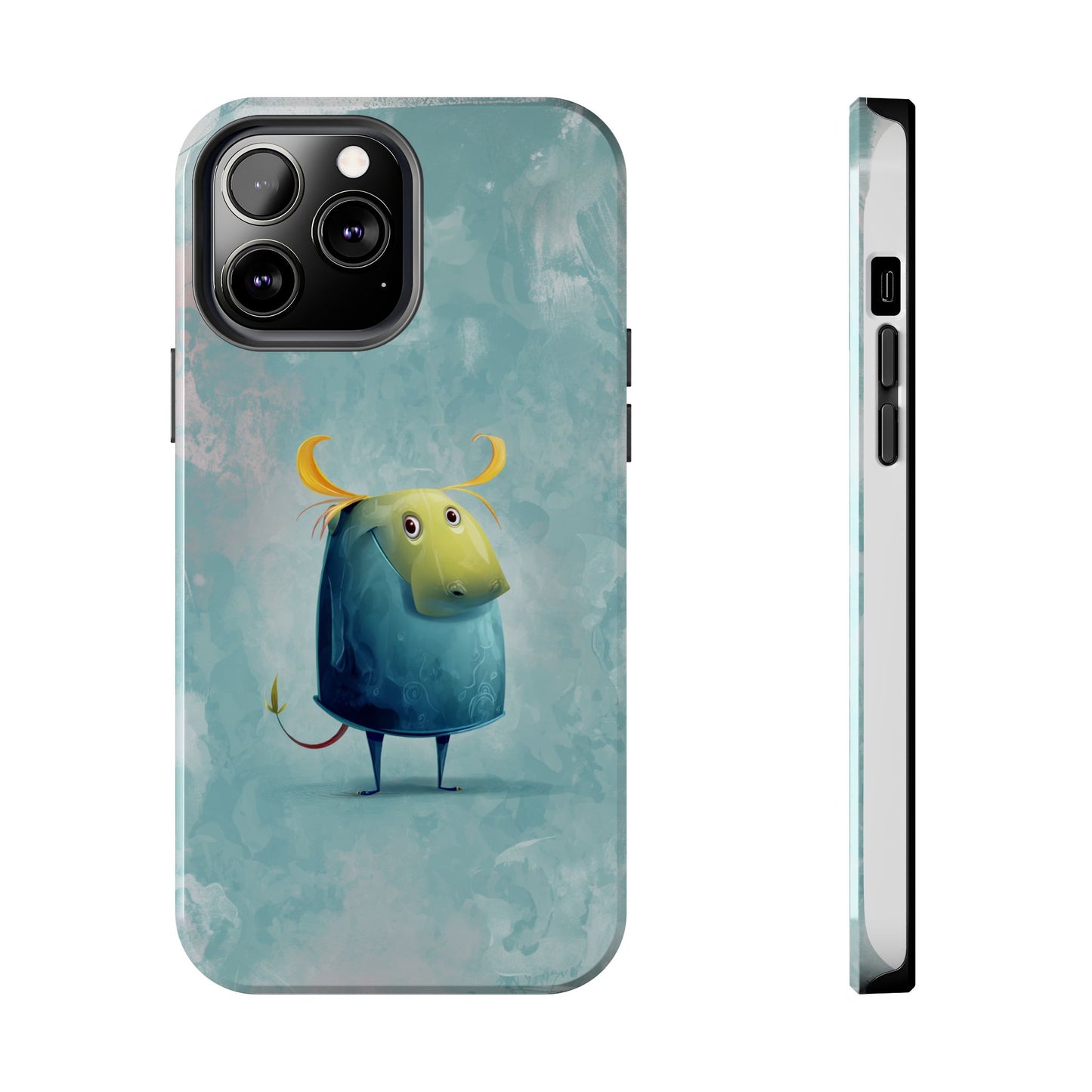 Cute Cartoon Bull Tough Phone Case - Durable & Fun Protection