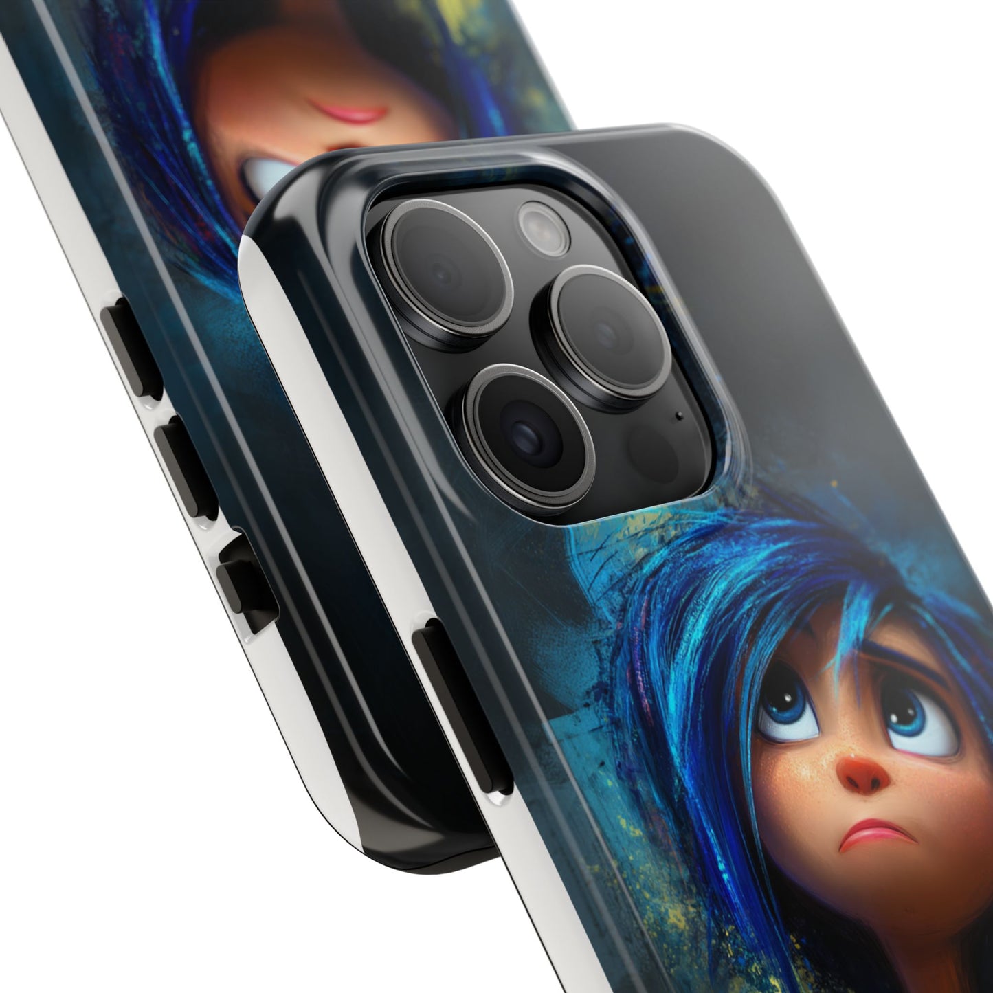 Unique Artsy Tough Phone Case – Emotional Abstract Design for Creative Souls