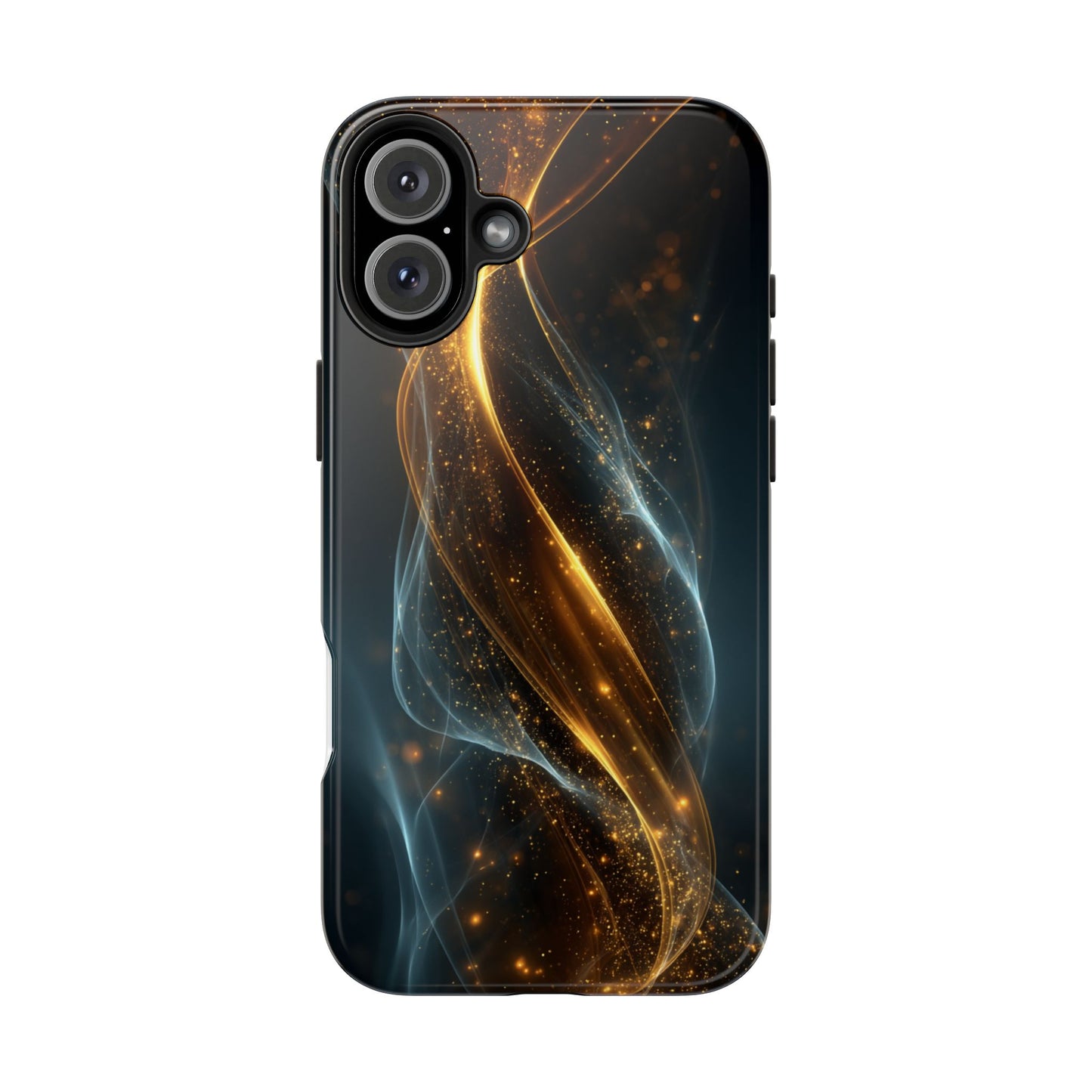 Stylish Tough Phone Case with Elegant Swirl Design