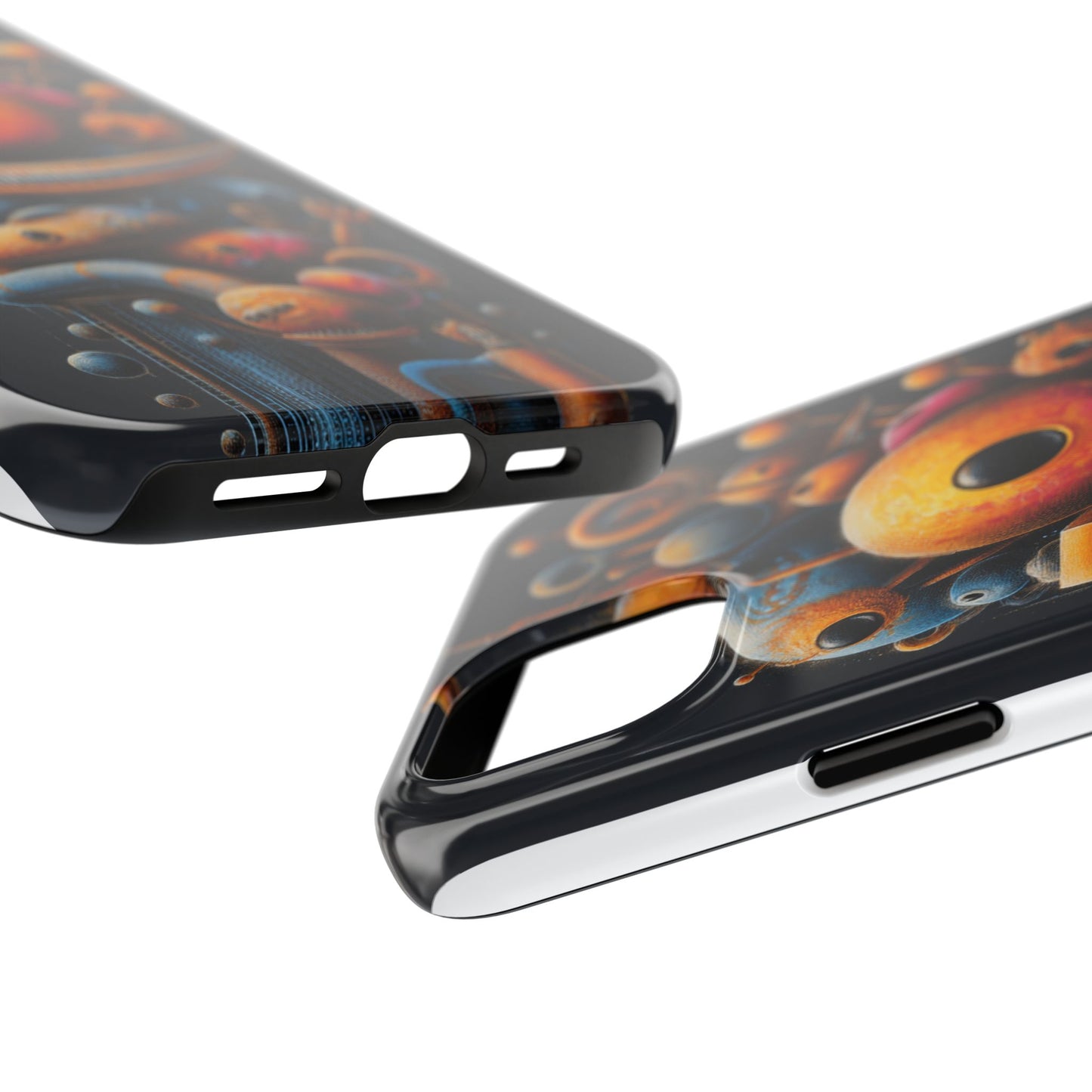 Unique Tough Phone Case with Abstract Art Design
