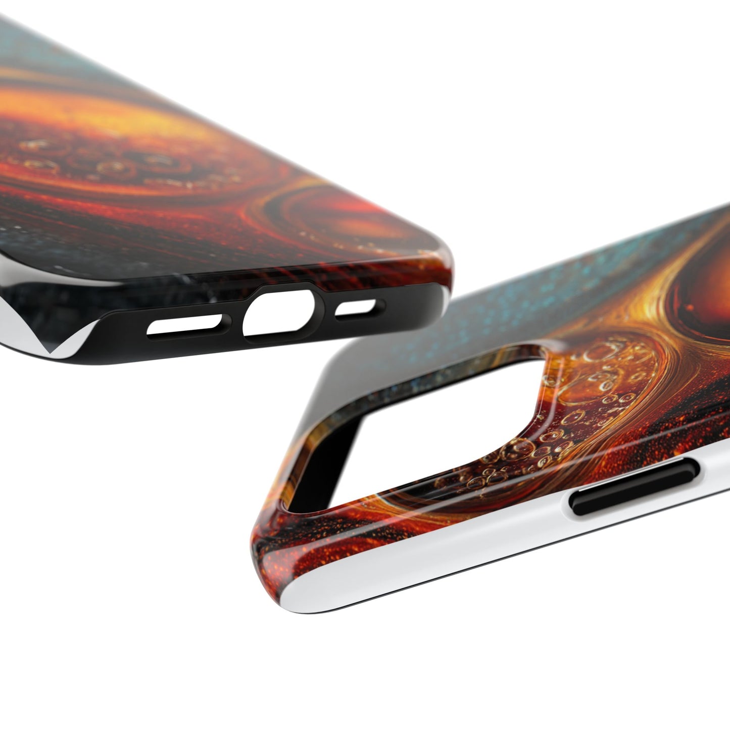 Vibrant Abstract Tough Phone Case – Bubble Design for Ultimate Protection