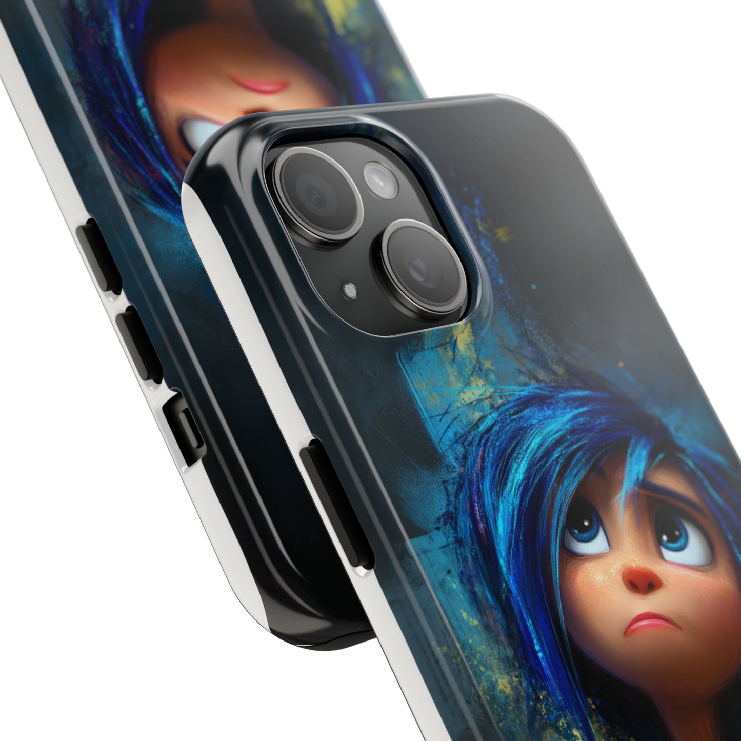 Unique Artsy Tough Phone Case – Emotional Abstract Design for Creative Souls