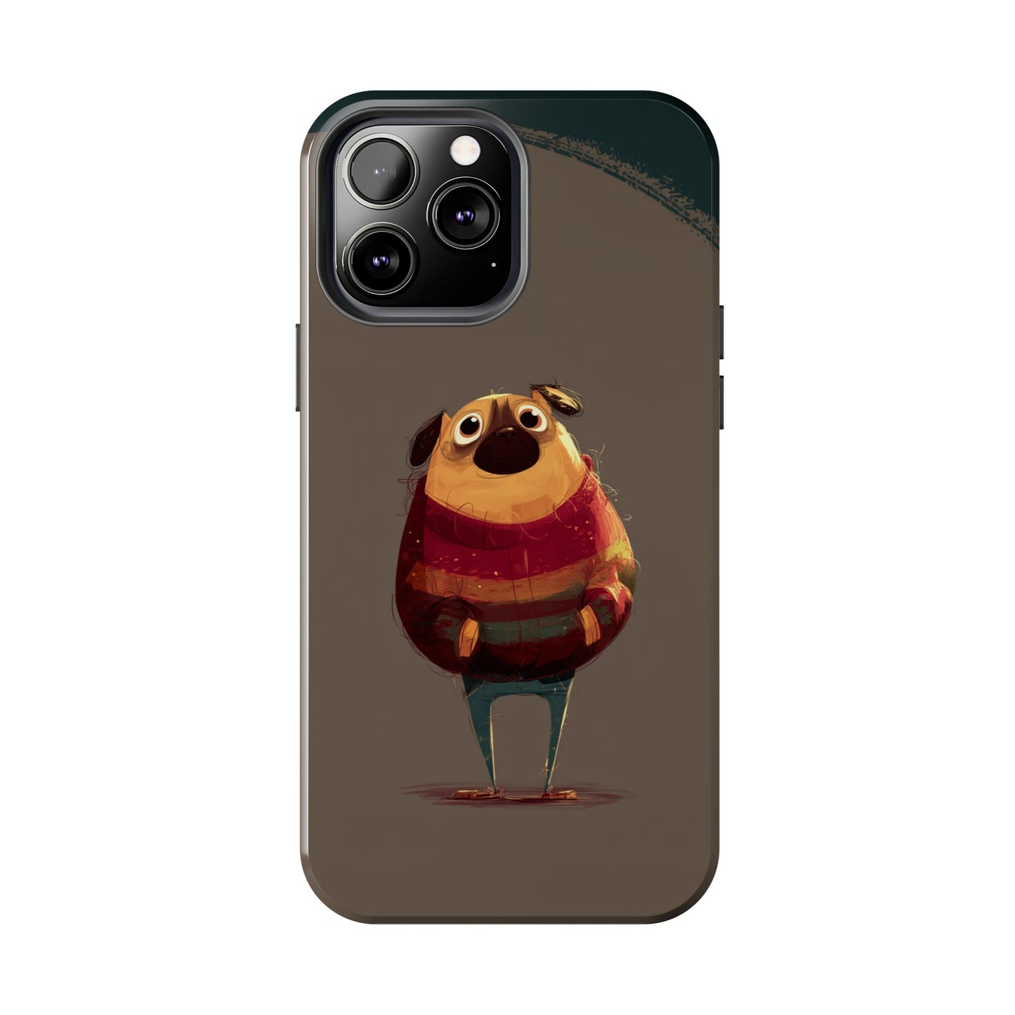 Cute Pug Tough Phone Case - Durable & Stylish Protection for Pet Lovers