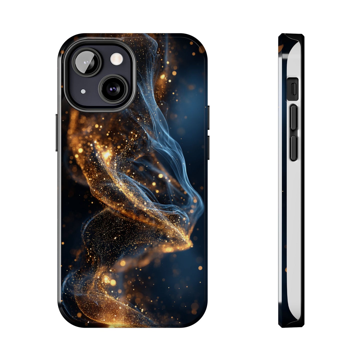 Elegant Gold Swirl Tough Phone Case – Durable & Stylish Protection for Your Device
