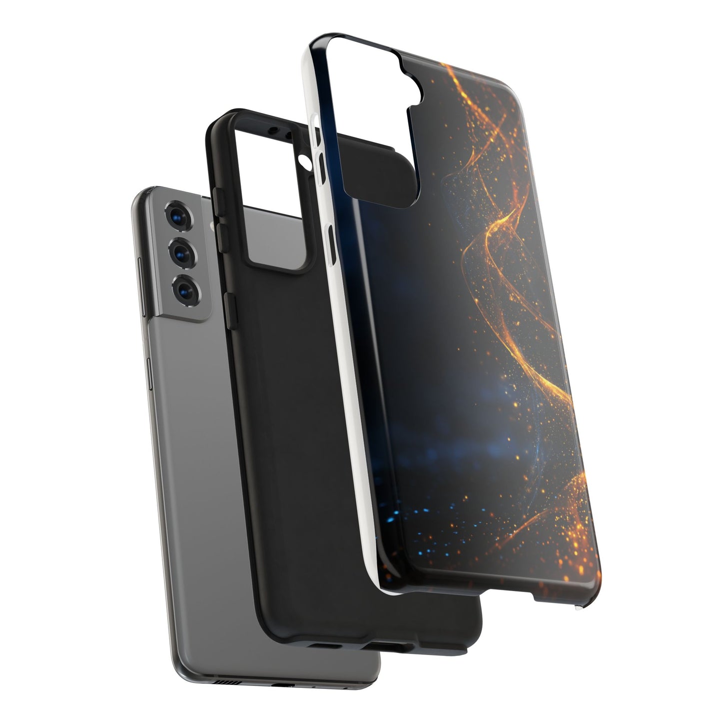 Galaxy Sparkle Tough Phone Case - Durable Protection with Elegant Design