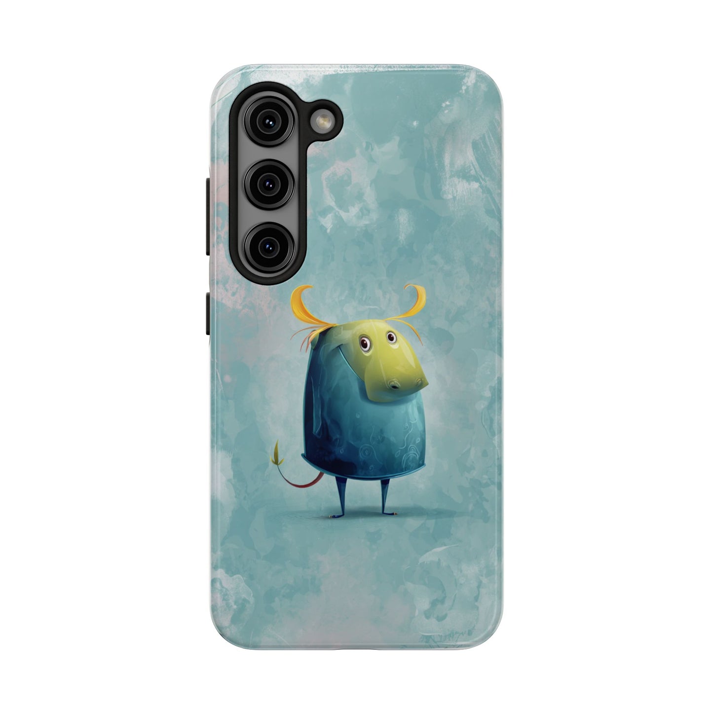 Cute Cartoon Bull Tough Phone Case - Durable & Fun Protection