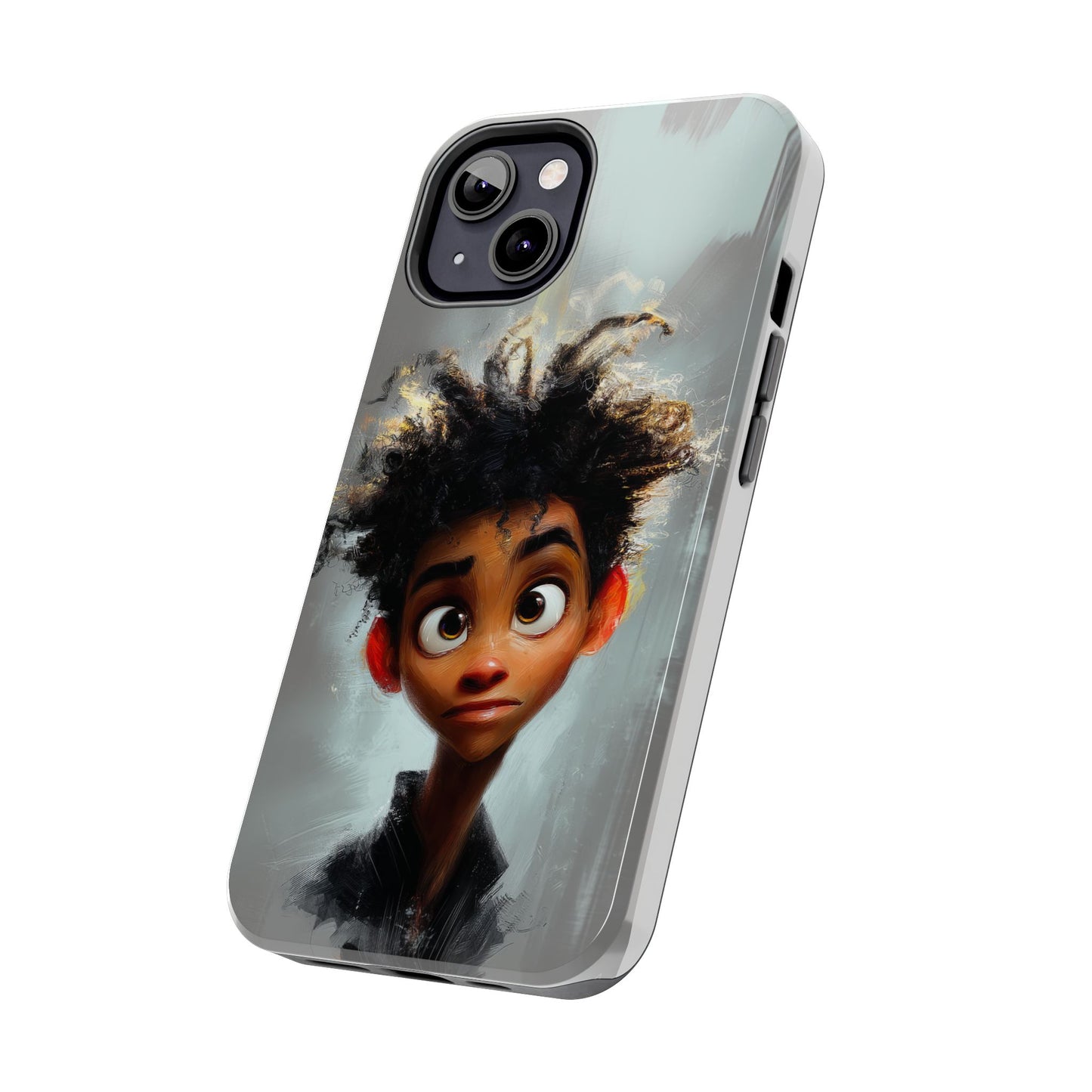 Artistic Tough Phone Case - Unique Design with Character - Great Gift Idea