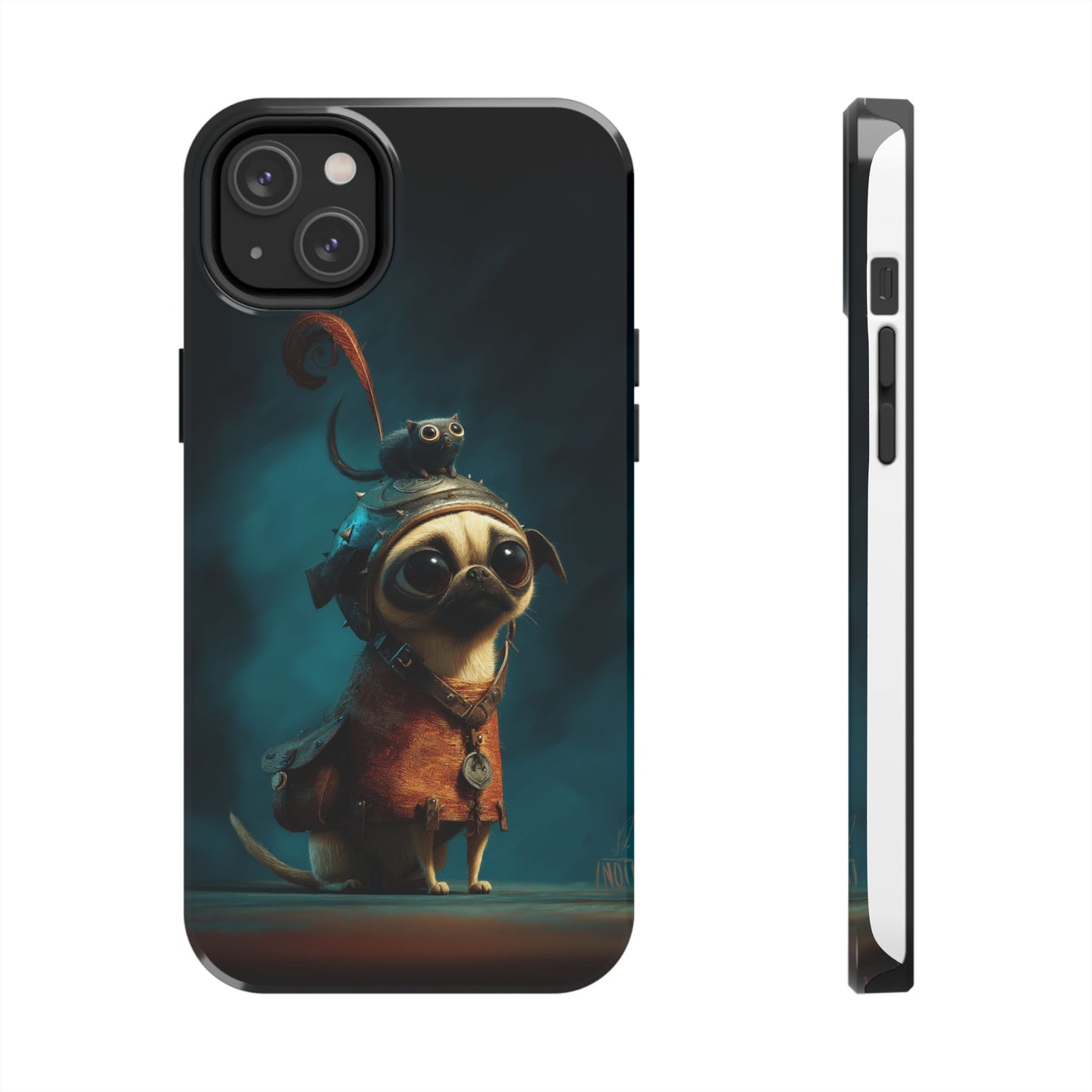 Cute Pug Adventure Tough Phone Case - Durable Protection for Pet Lovers