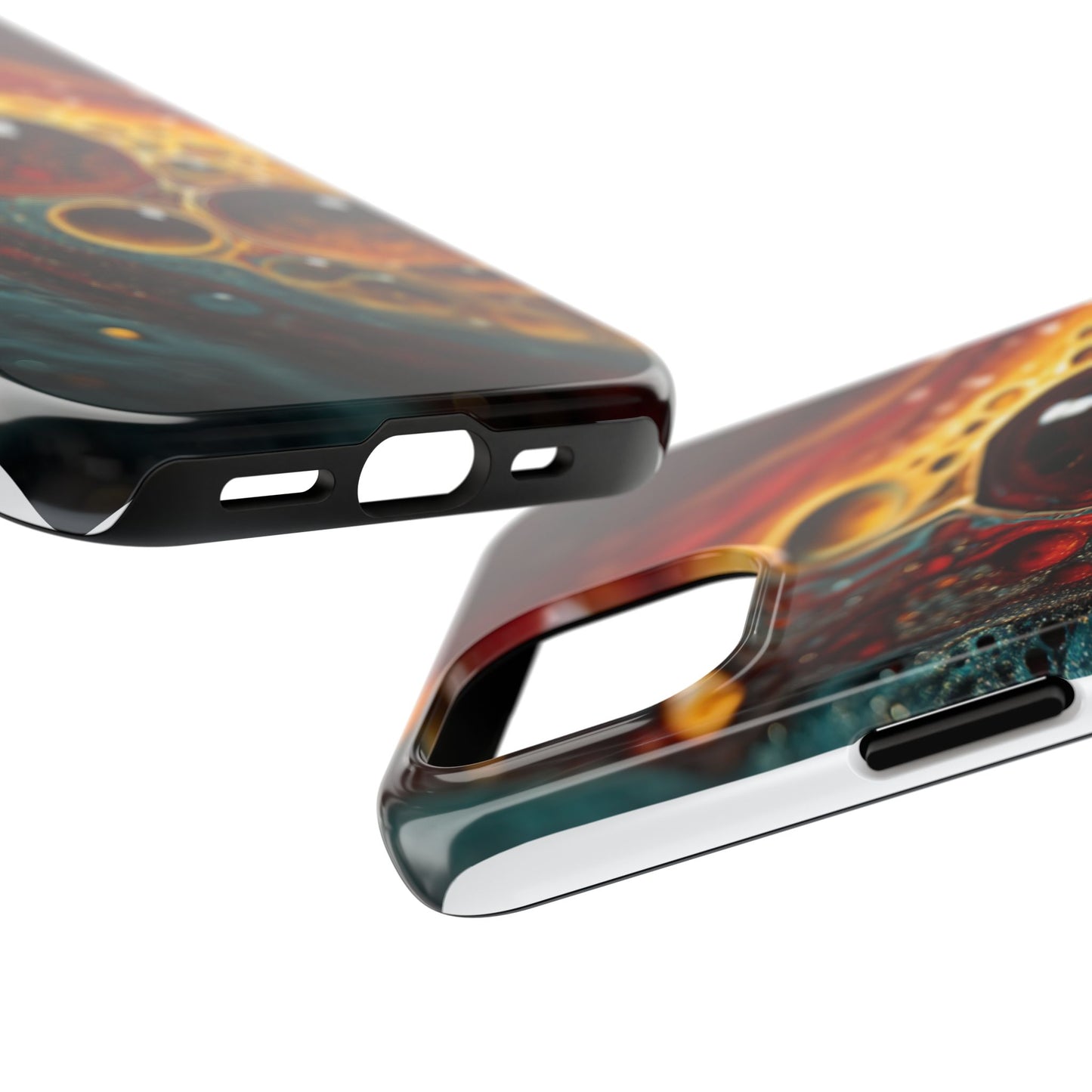 Vibrant Abstract Tough Phone Case - Unique Art for Stylish Protection