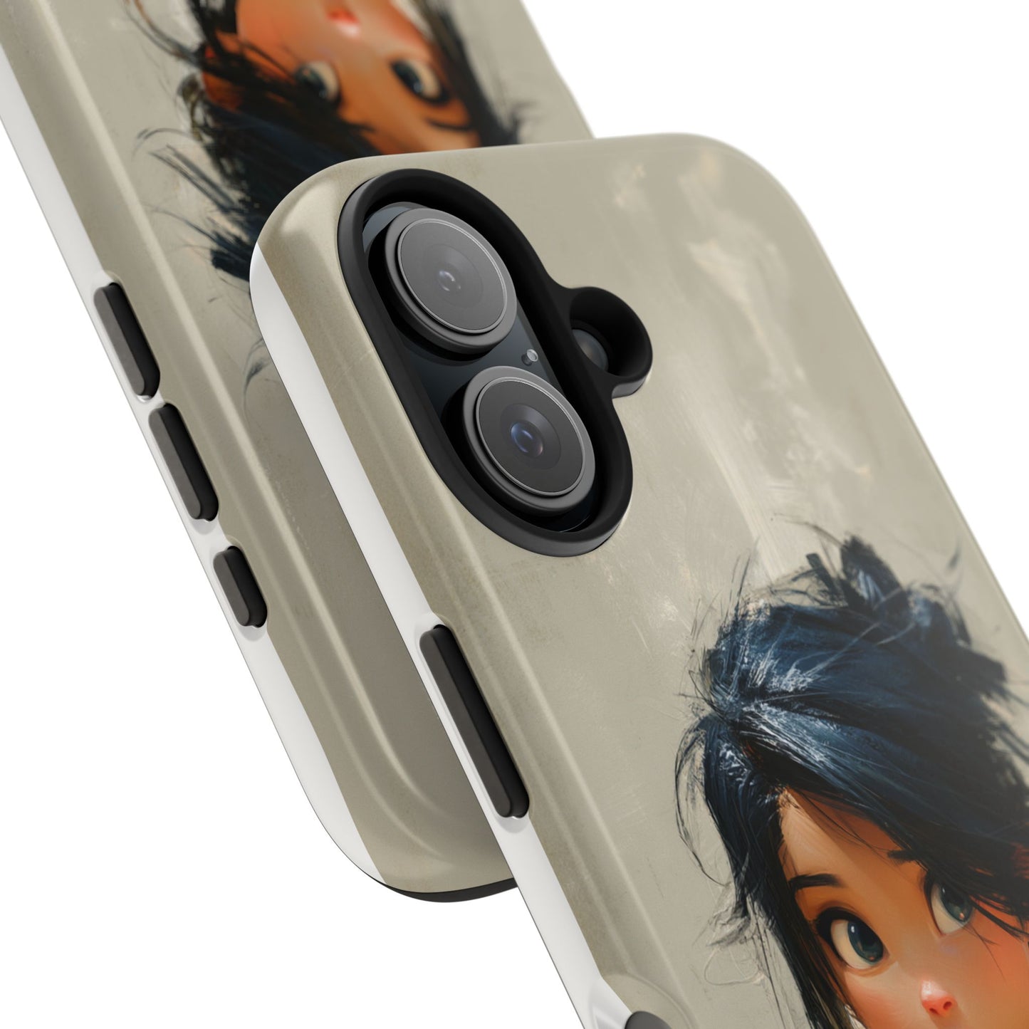 Artistic Tough Phone Case – Unique Portrait Design for Creatives
