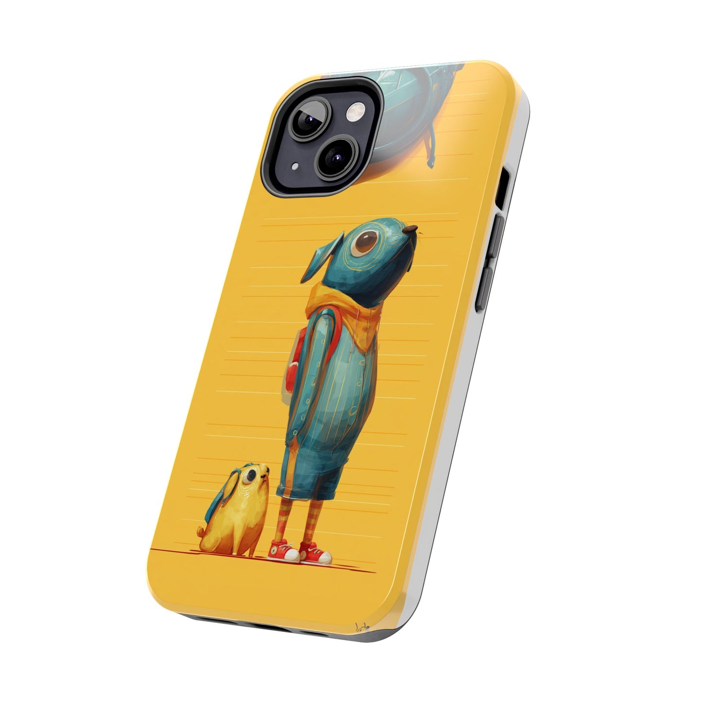 Colorful Animal Art Tough Phone Case - Perfect for Pet Lovers & Kids
