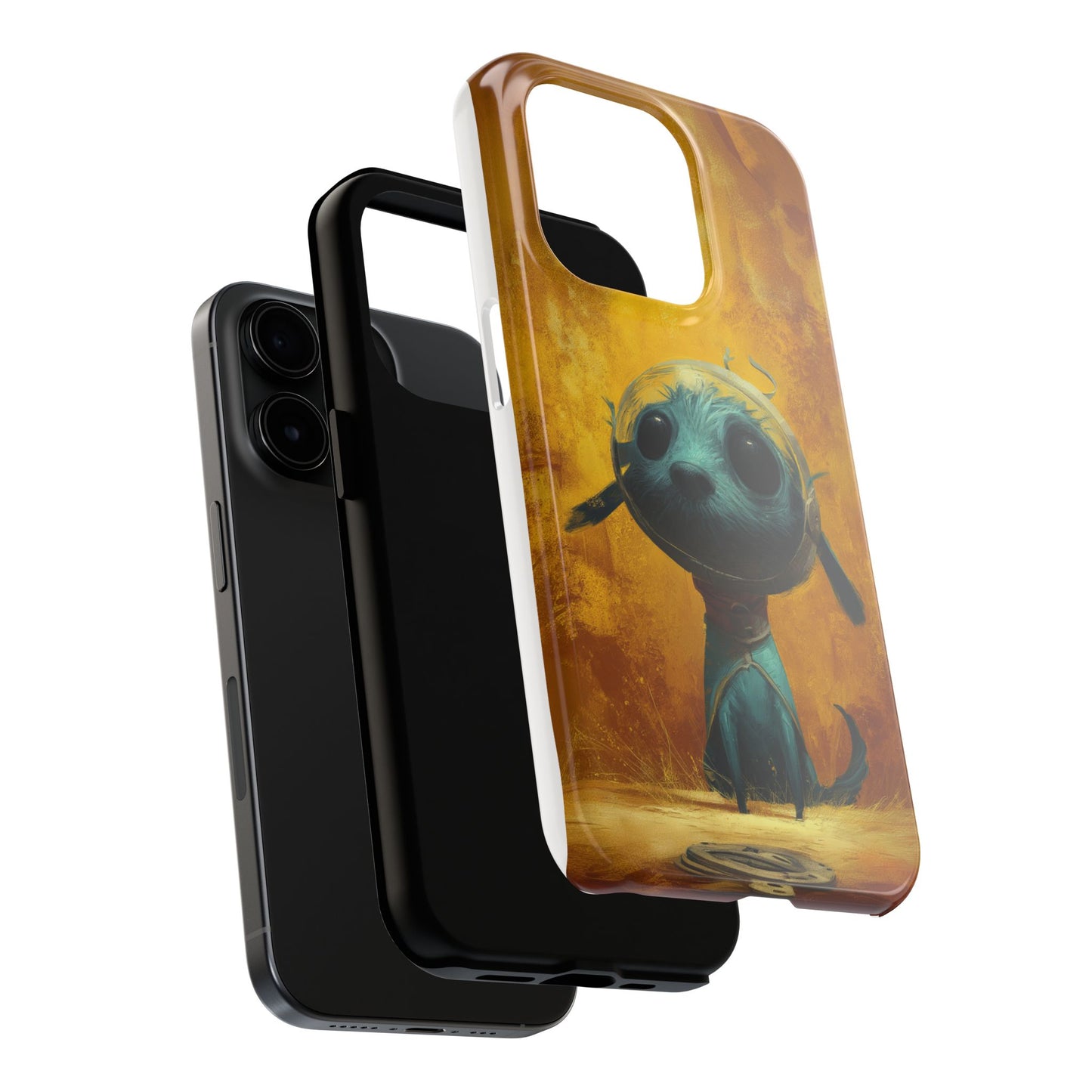 Cute Dog Art Tough Phone Case - Stylish & Protective