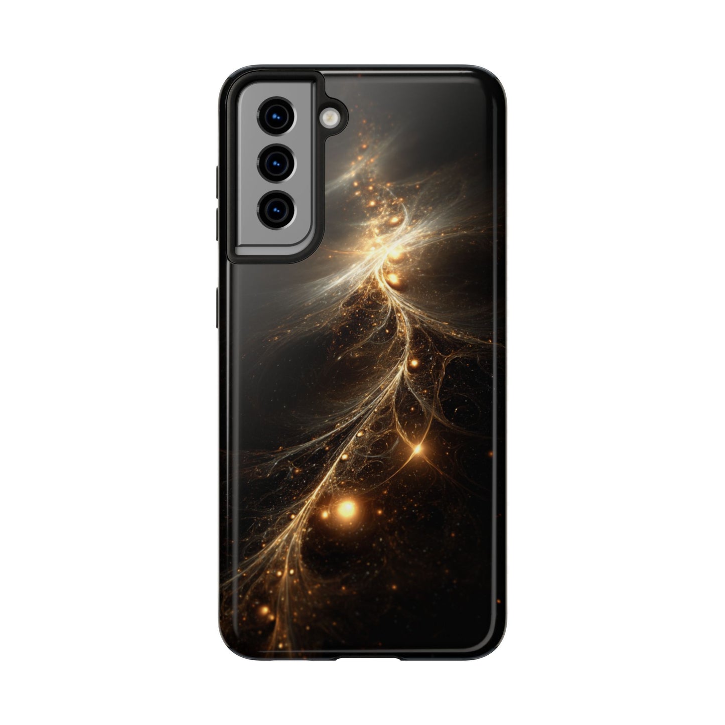 Cosmic Glow Tough Phone Case - Galaxy Design for Sci-Fi Lovers