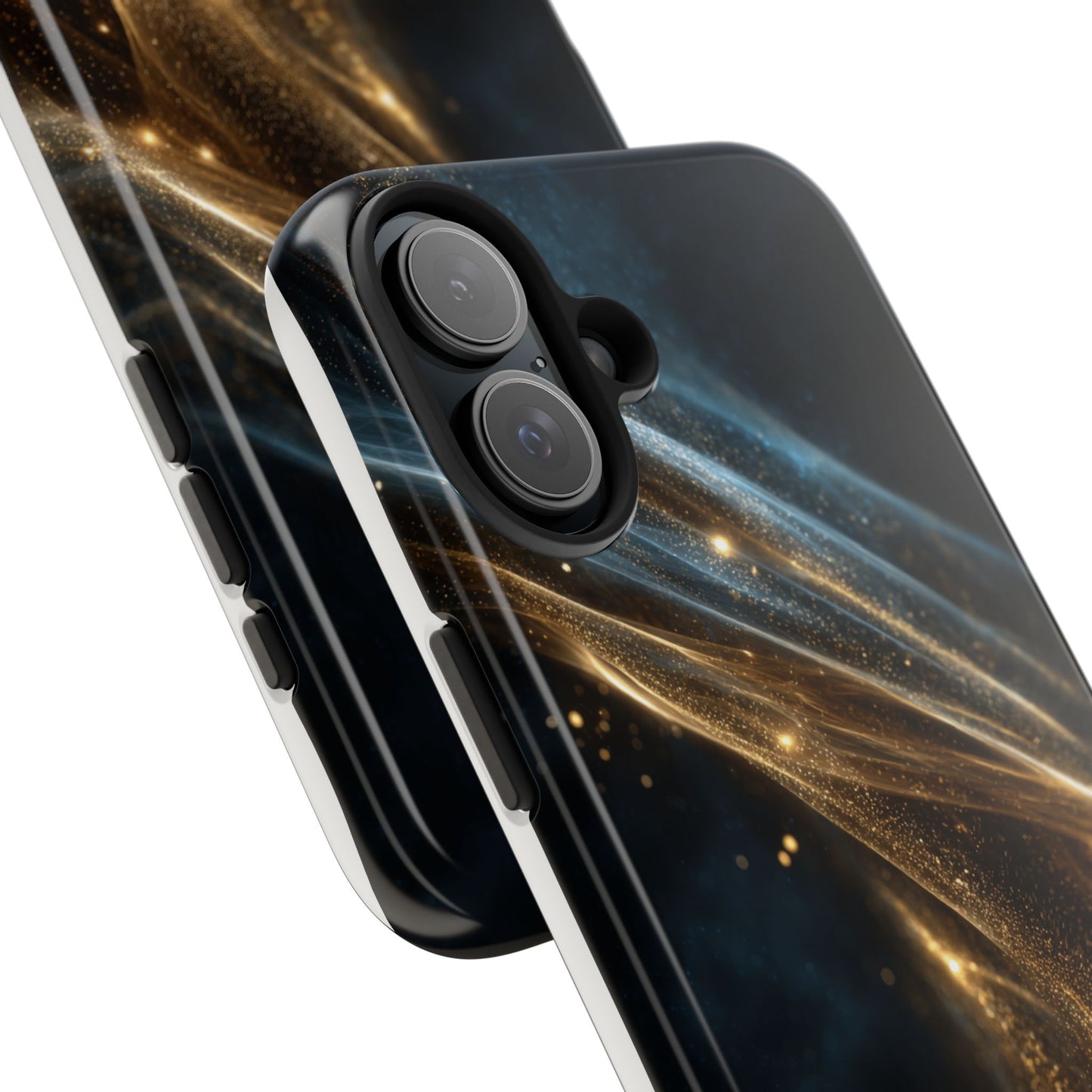 Stunning Gold Swirl Tough Phone Case - Stylish Protection with Elegance