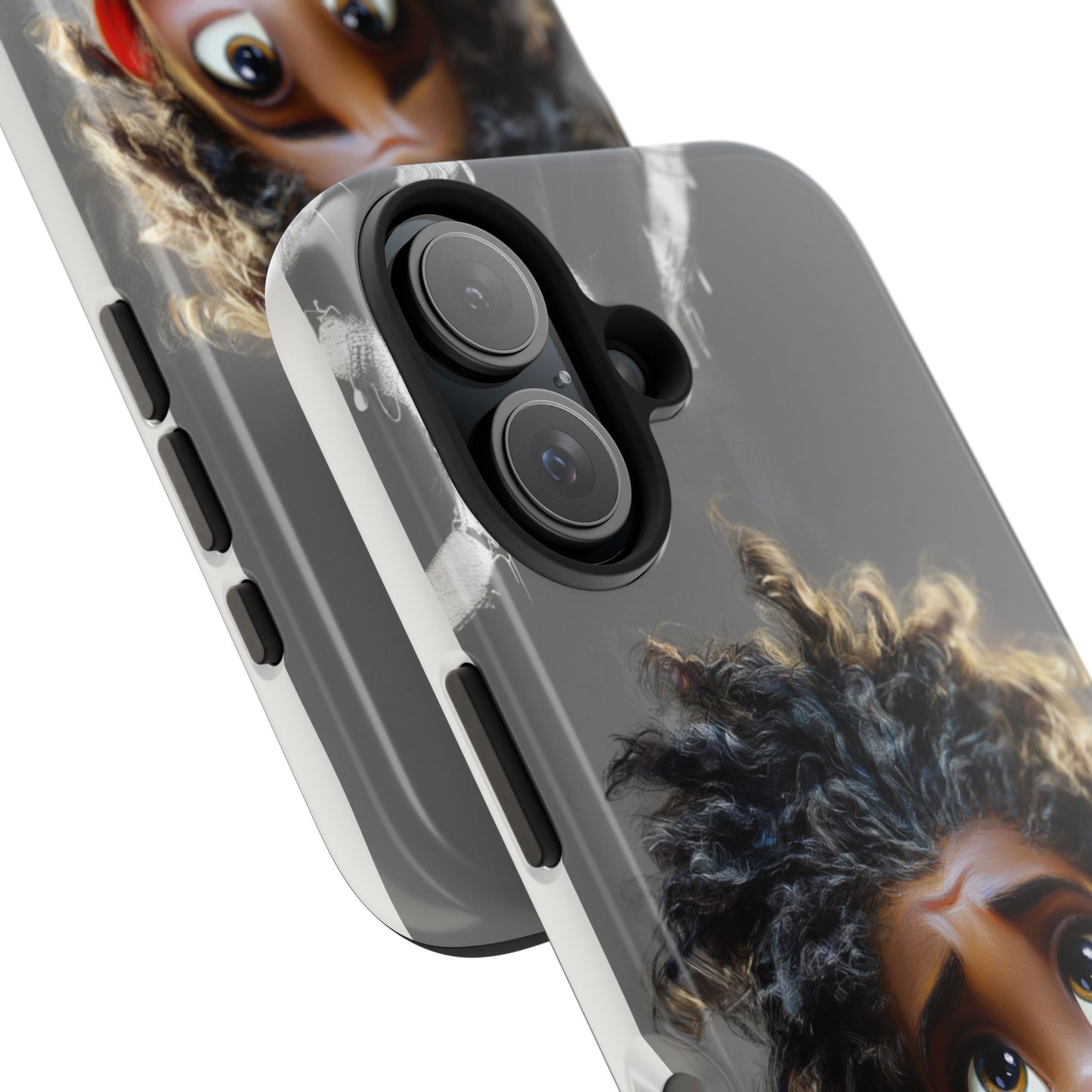 Whimsical Tough Phone Case - Artistic Design for Kids and Tweens