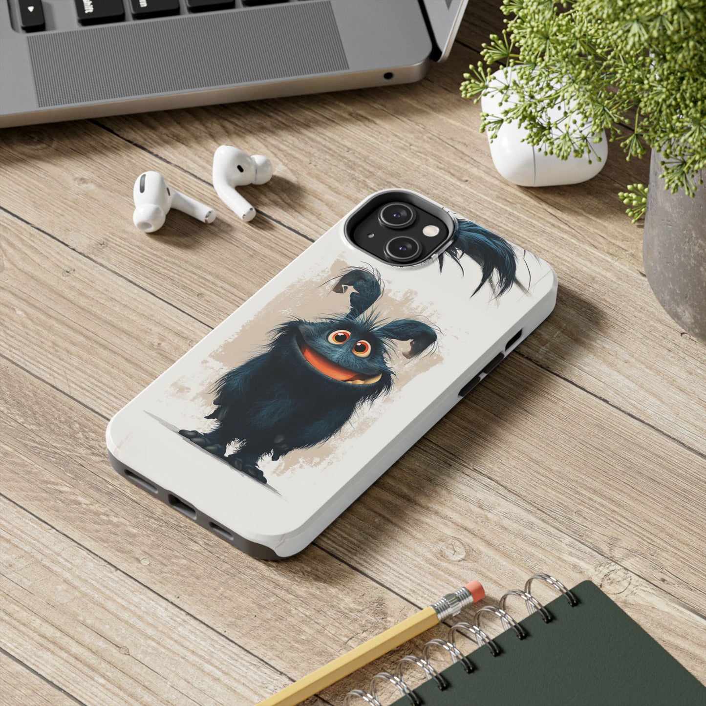Whimsical Monster Tough Phone Case - Durable Protection for Fun-Loving Individuals