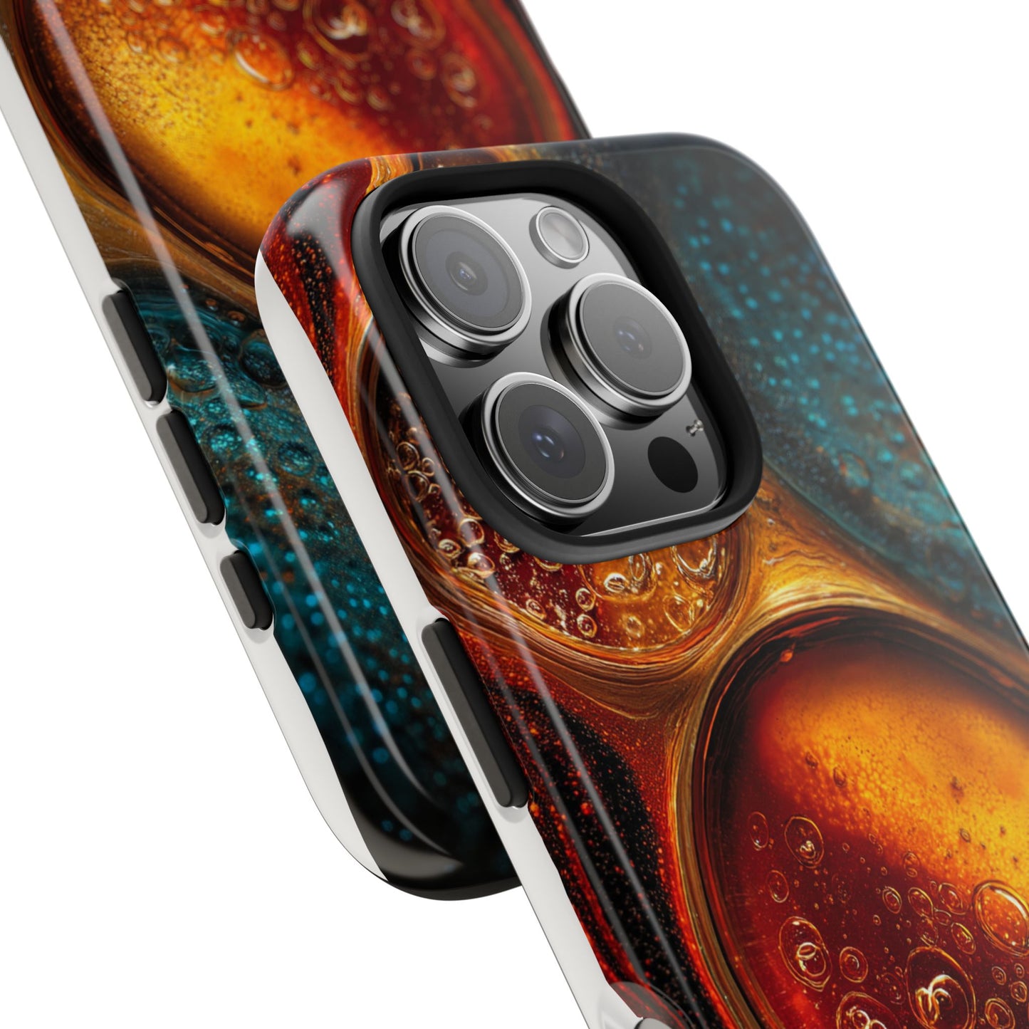 Vibrant Abstract Tough Phone Case – Bubble Design for Ultimate Protection