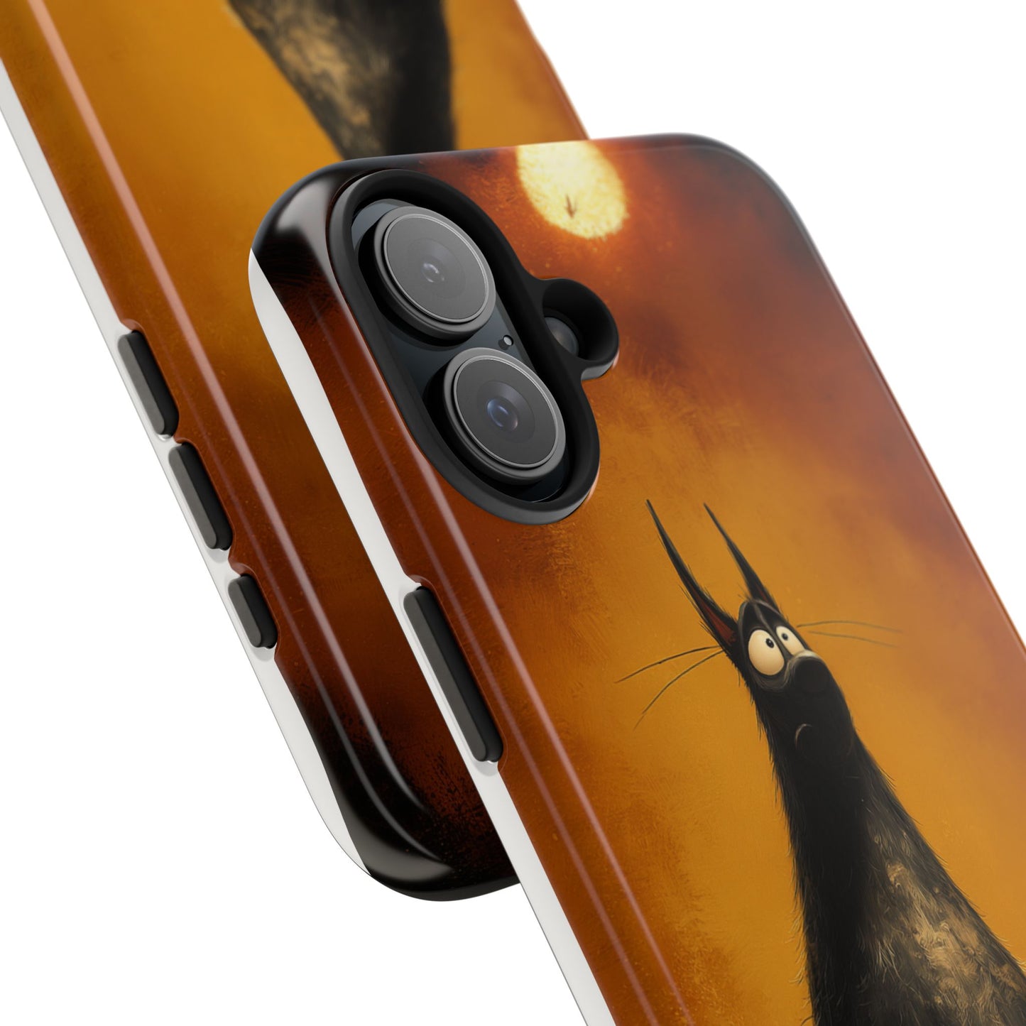 Whimsical Tough Phone Cases - Cat & Dog Design
