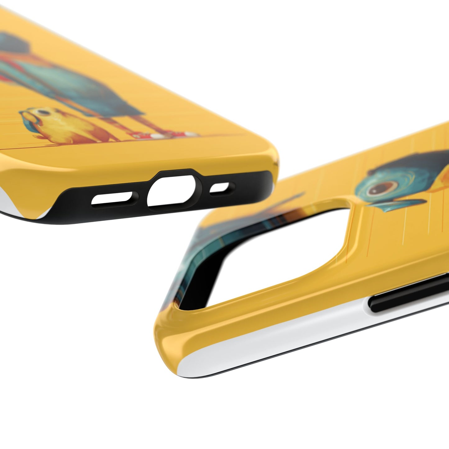 Colorful Animal Art Tough Phone Case - Perfect for Pet Lovers & Kids