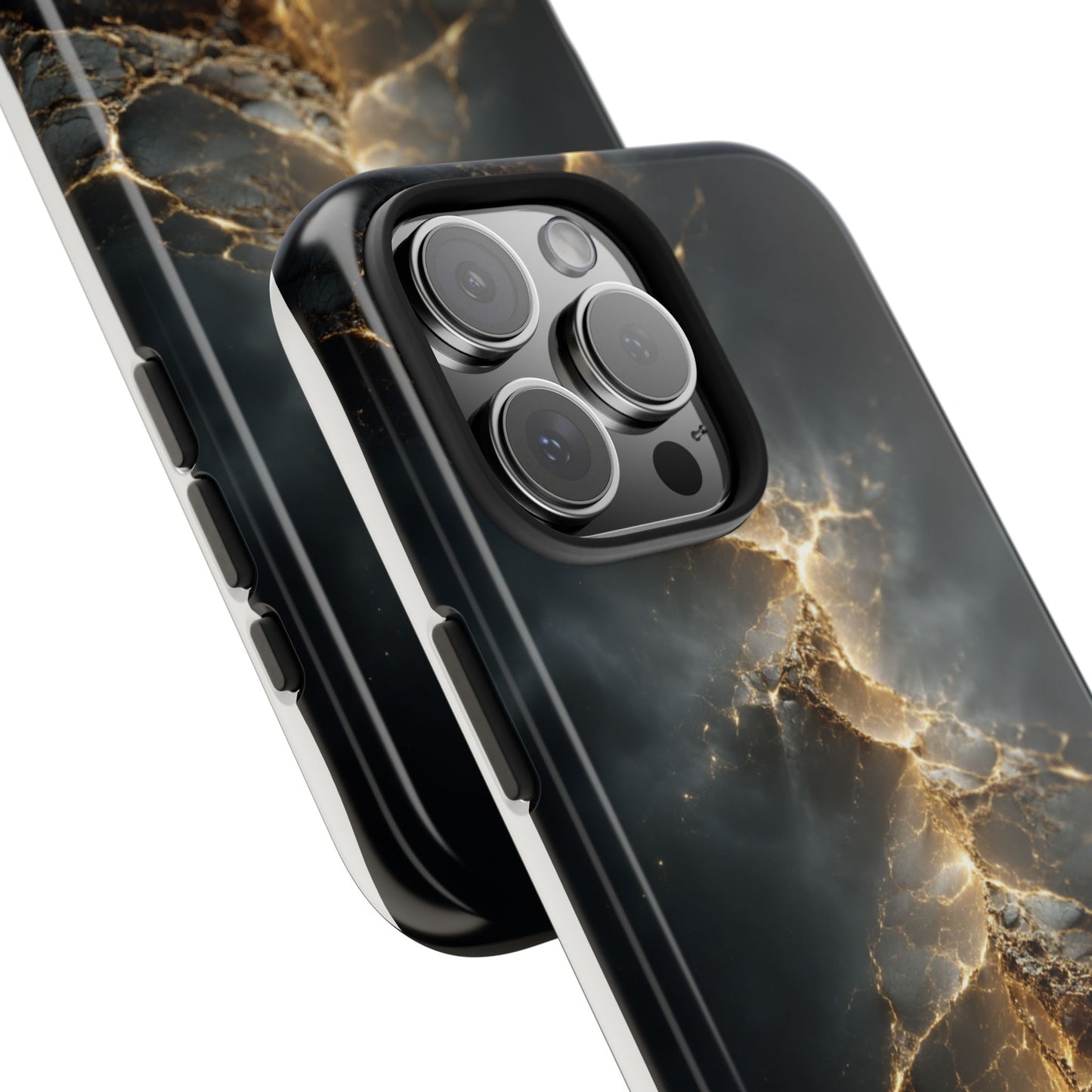Majestic Marble Phone Case - Tough Protective Cover with Gold Veins