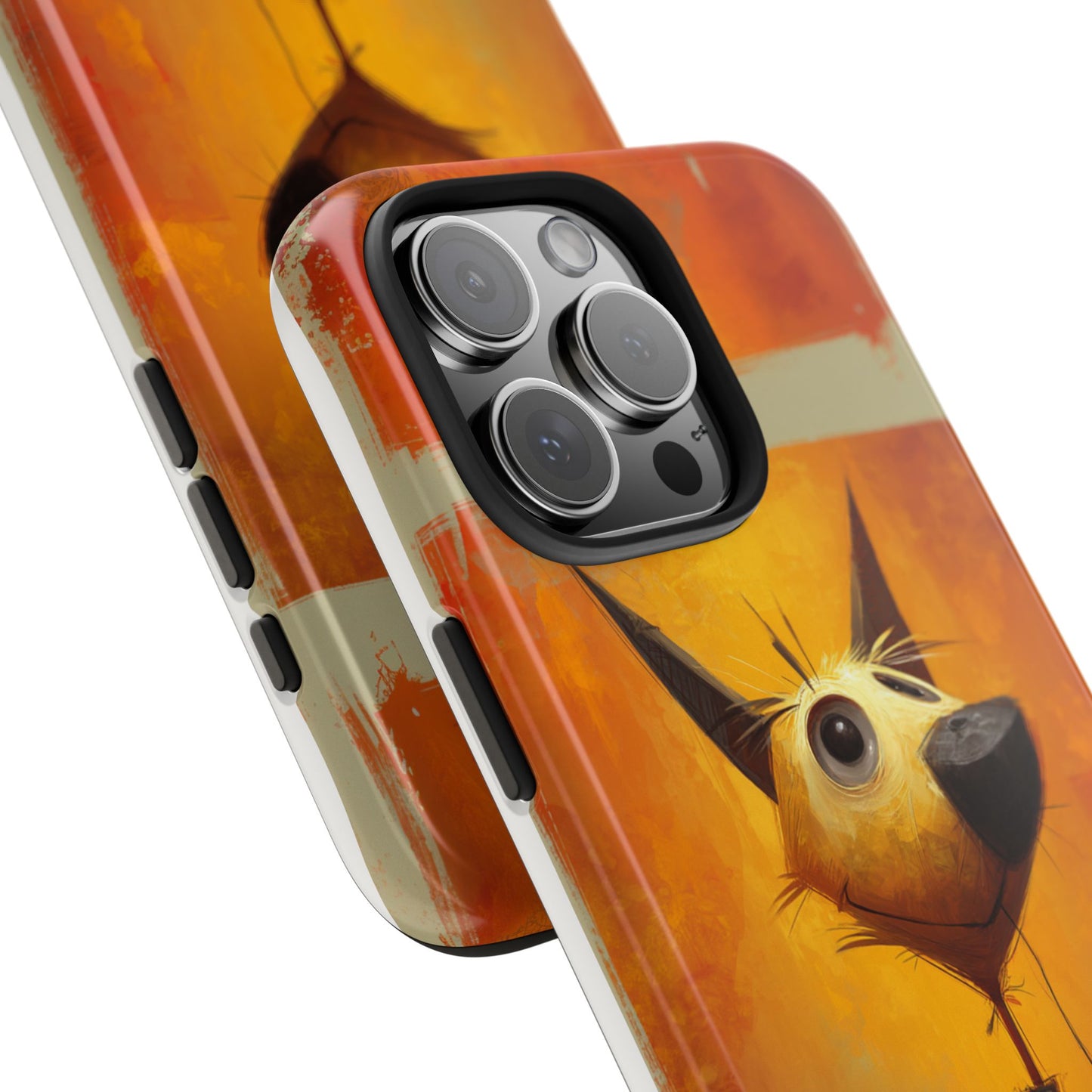Whimsical Dog Art Tough Phone Case - Fun & Stylish Pet Lover Gift
