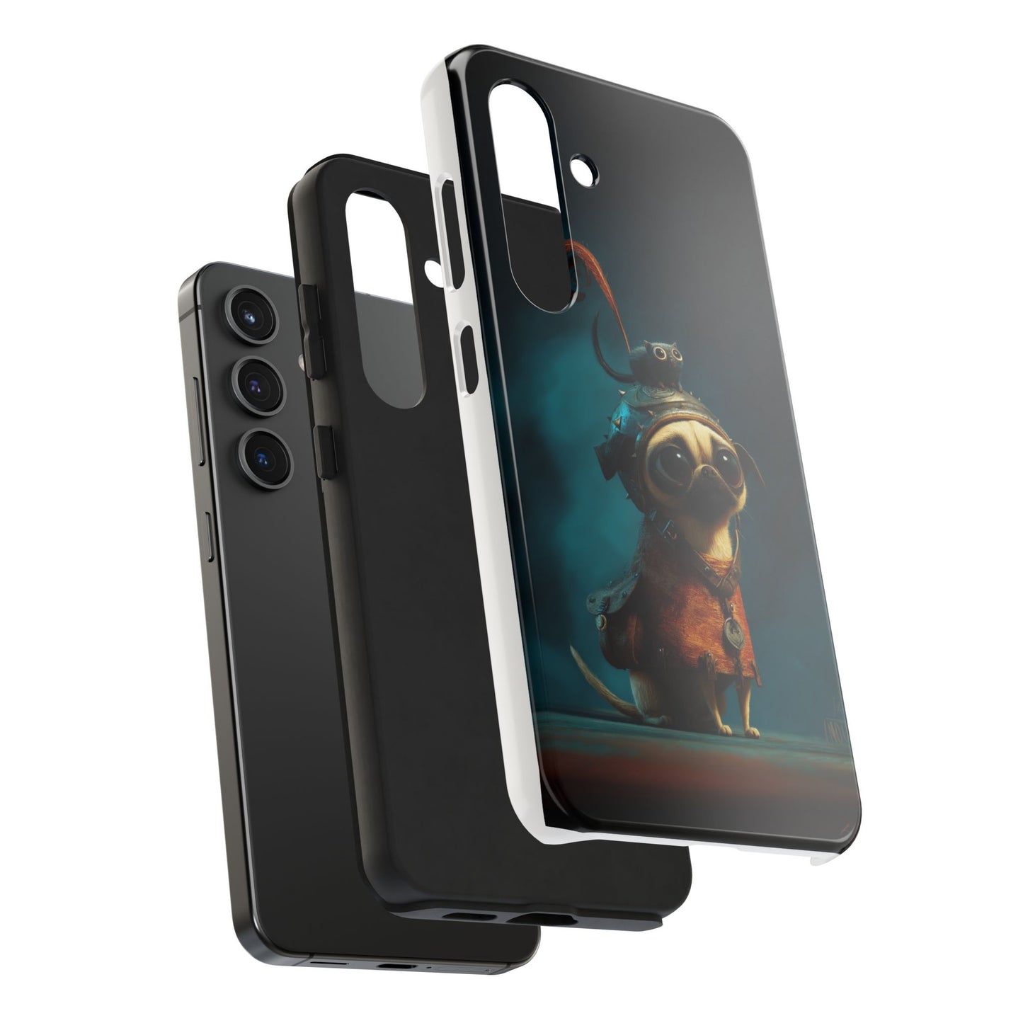 Cute Pug Adventure Tough Phone Case - Durable Protection for Pet Lovers
