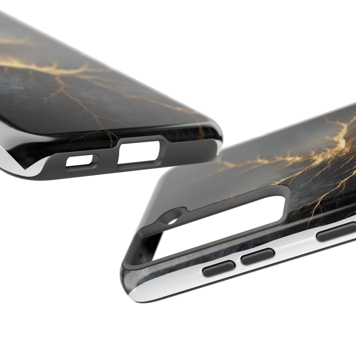 Electric Lightning Tough Phone Case - Durable Protection with Striking Design