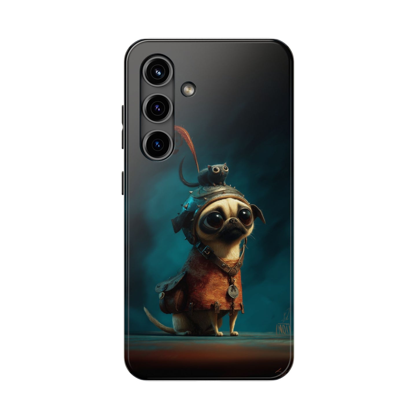 Cute Pug Adventure Tough Phone Case - Durable Protection for Pet Lovers