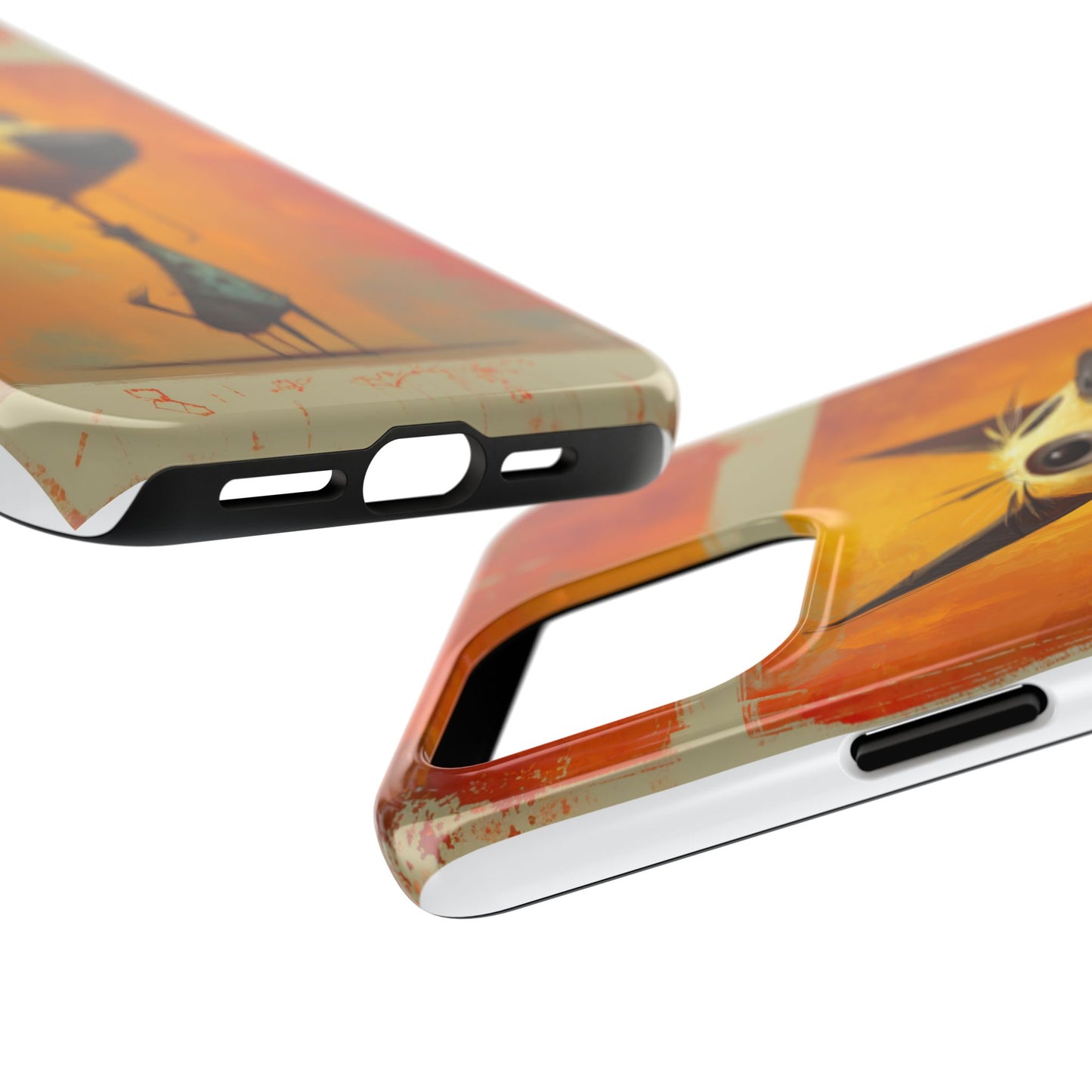 Whimsical Dog Art Tough Phone Case - Fun & Stylish Pet Lover Gift