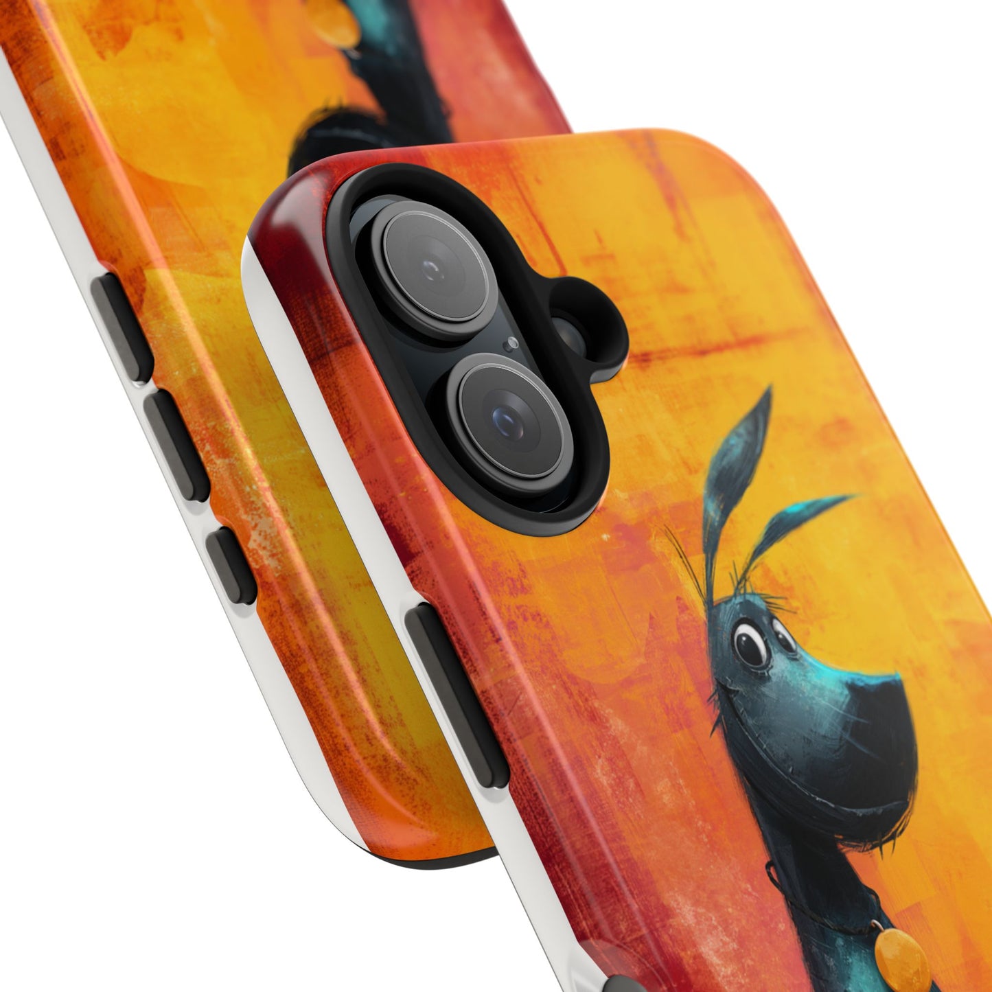 Colorful Dog & Cat Tough Phone Case – Fun Pet Lover Accessory