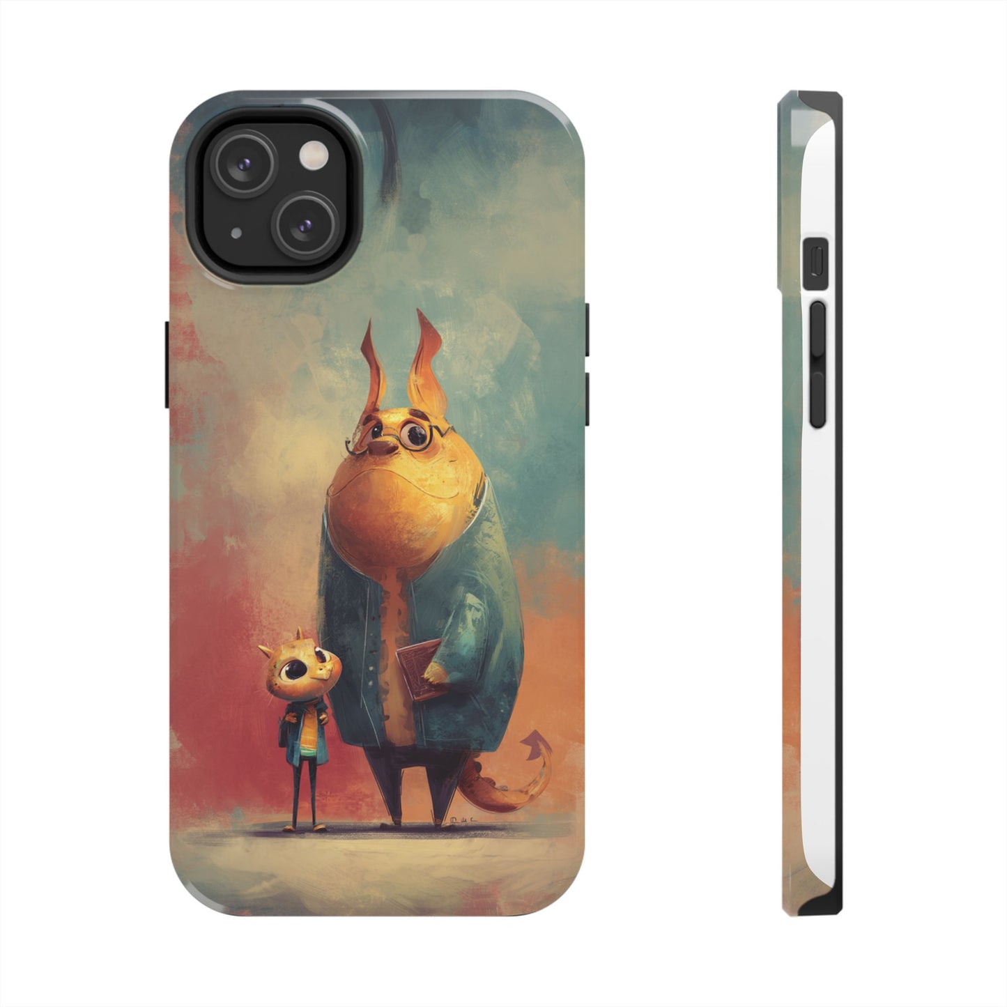 Animal Art Tough Phone Cases, Cute Character Phone Protector, Unique Cartoon Phone Cover, Fun Gift for Kids, Birthday or Holiday Present