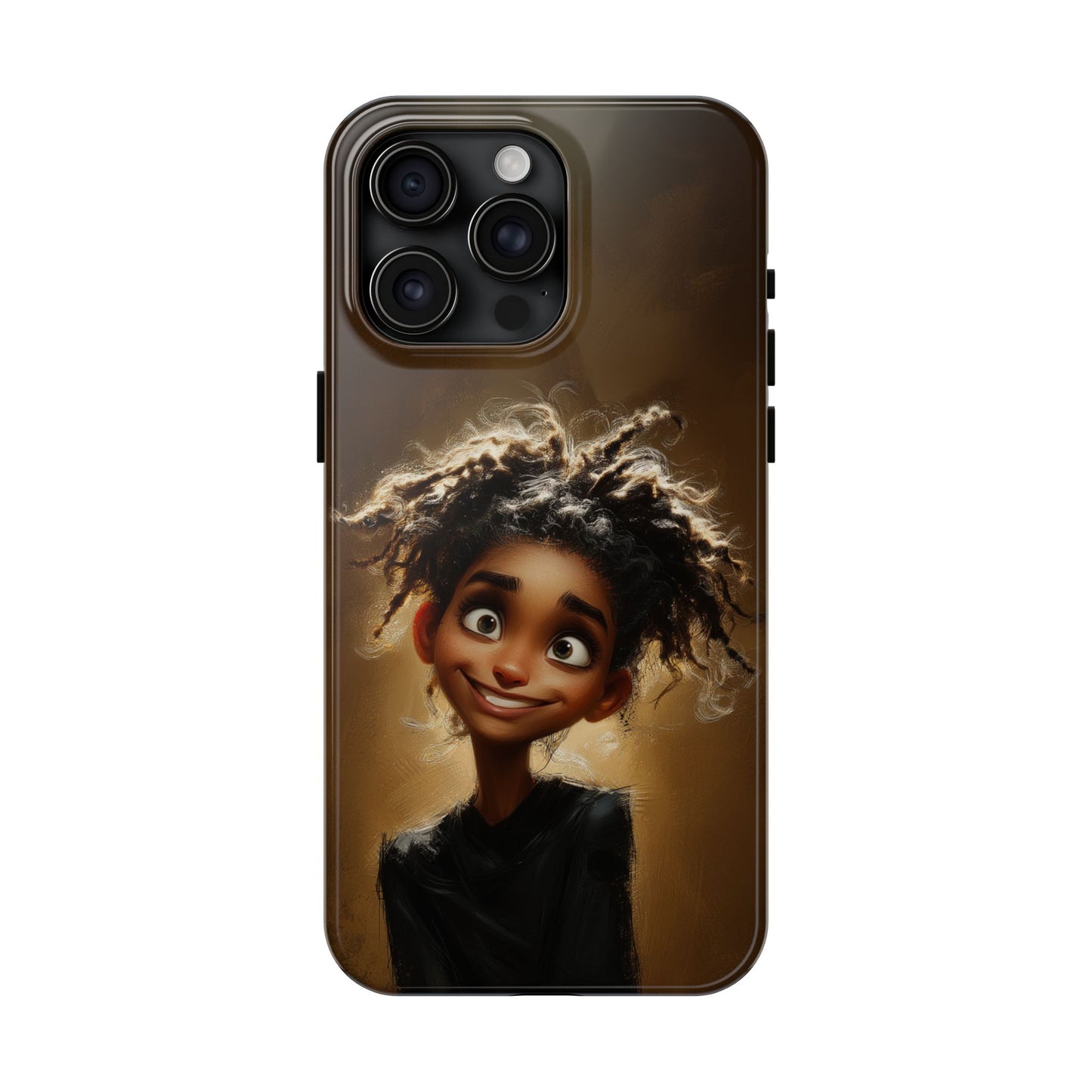 Whimsical Tough Phone Case with Playful Character Design