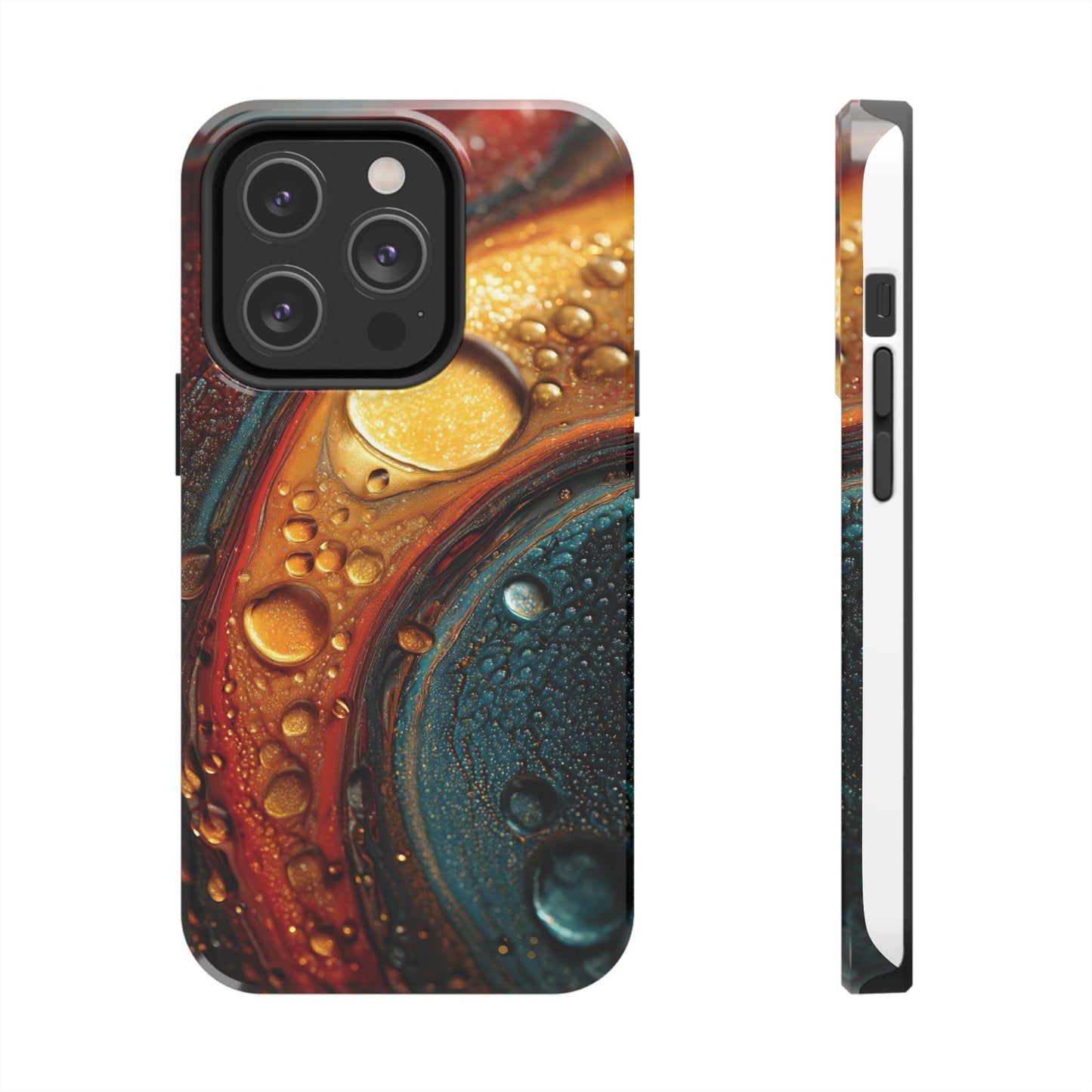 Vibrant Watercolor Tough Phone Case - Colorful Abstract Design