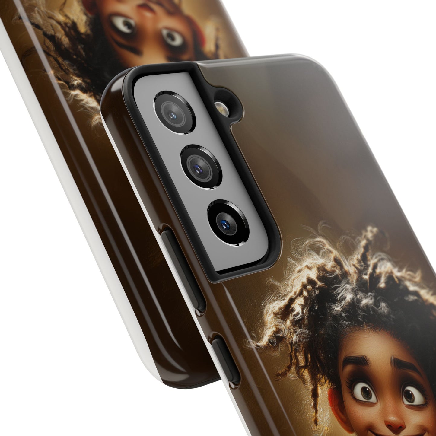 Whimsical Tough Phone Case with Playful Character Design