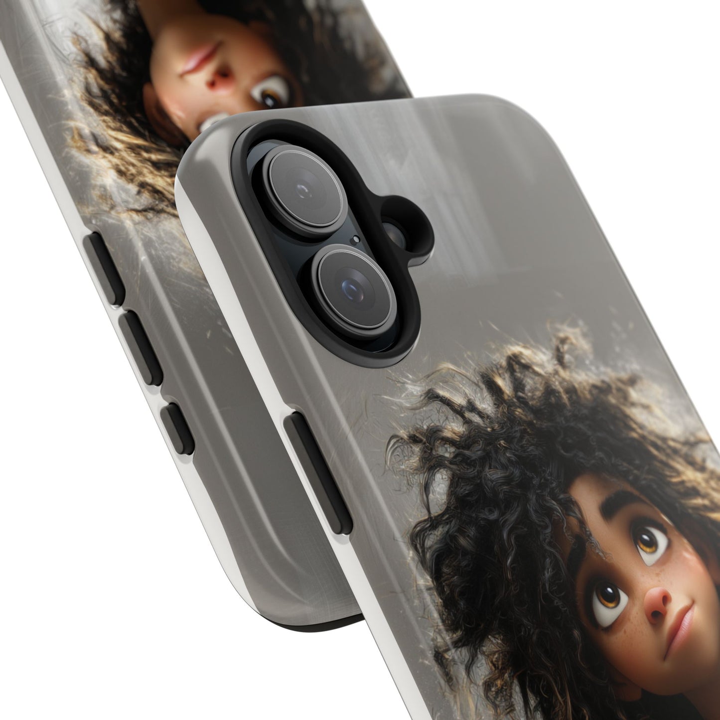 Artistic Tough Phone Case - Unique Character Design for Creative Souls